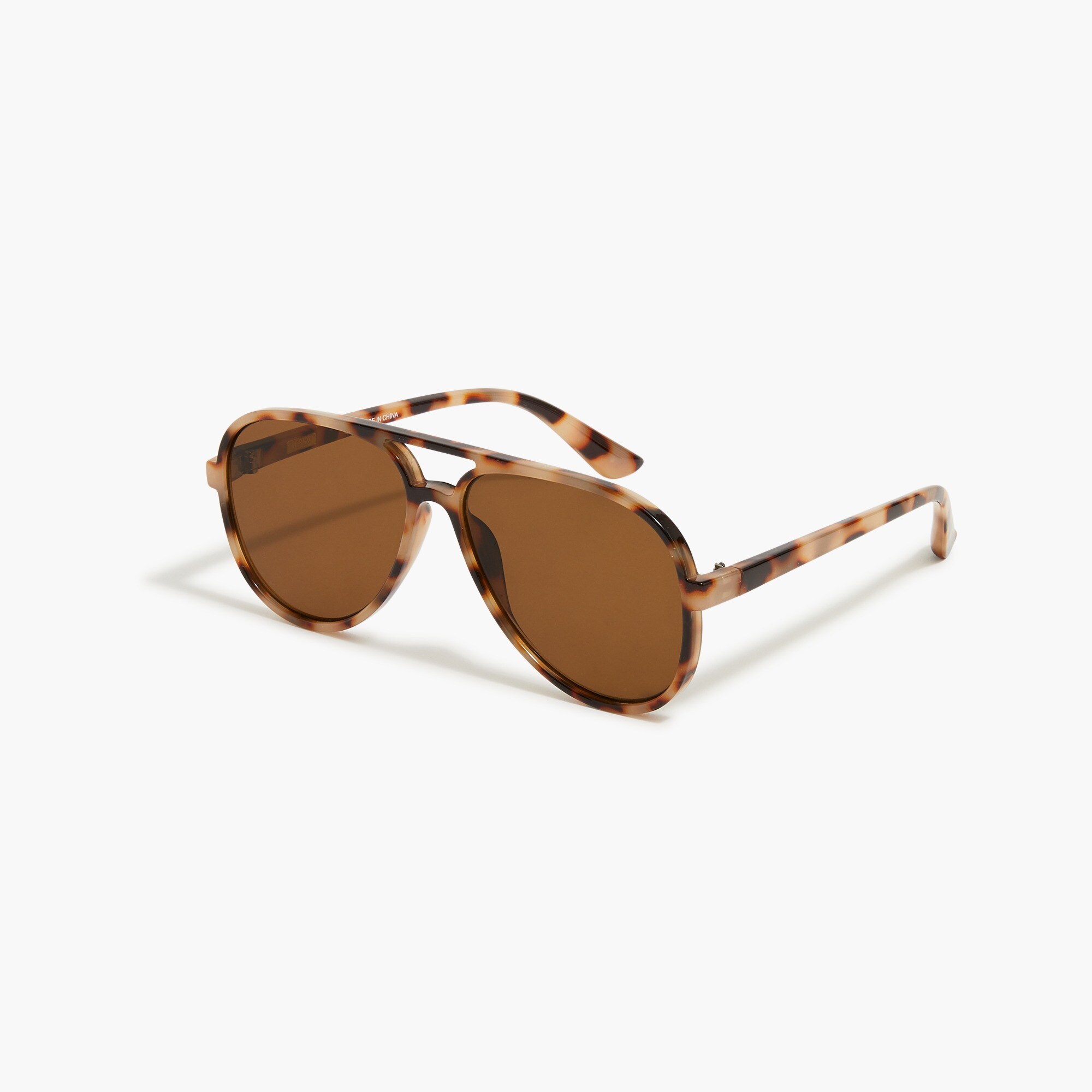 Tortoise aviator sunglasses