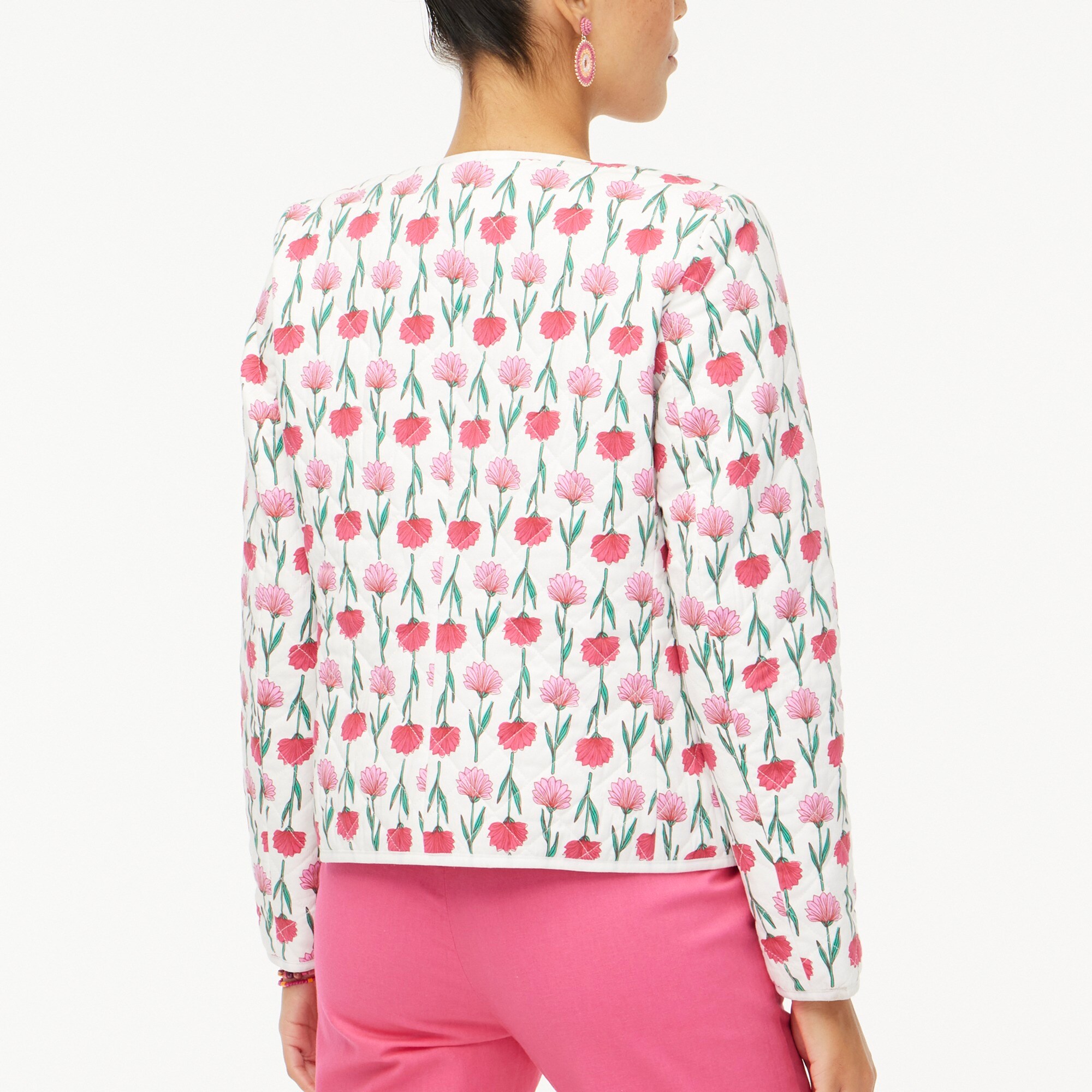 Floral quilted jacket