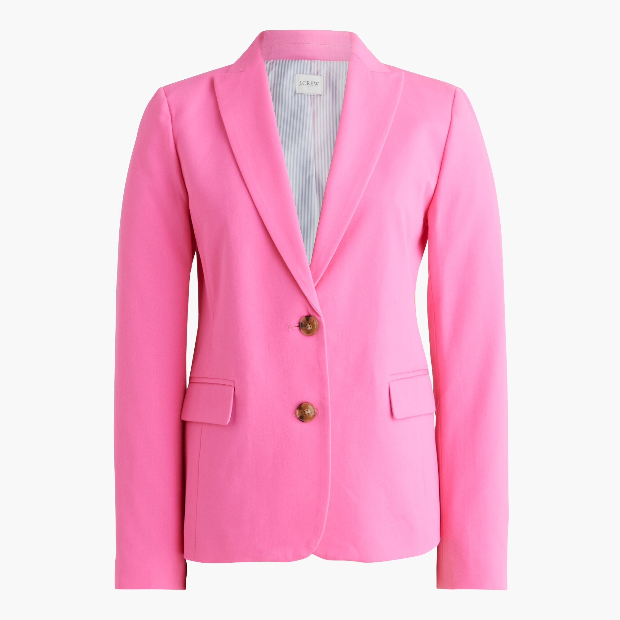 Cotton-blend two-button blazer