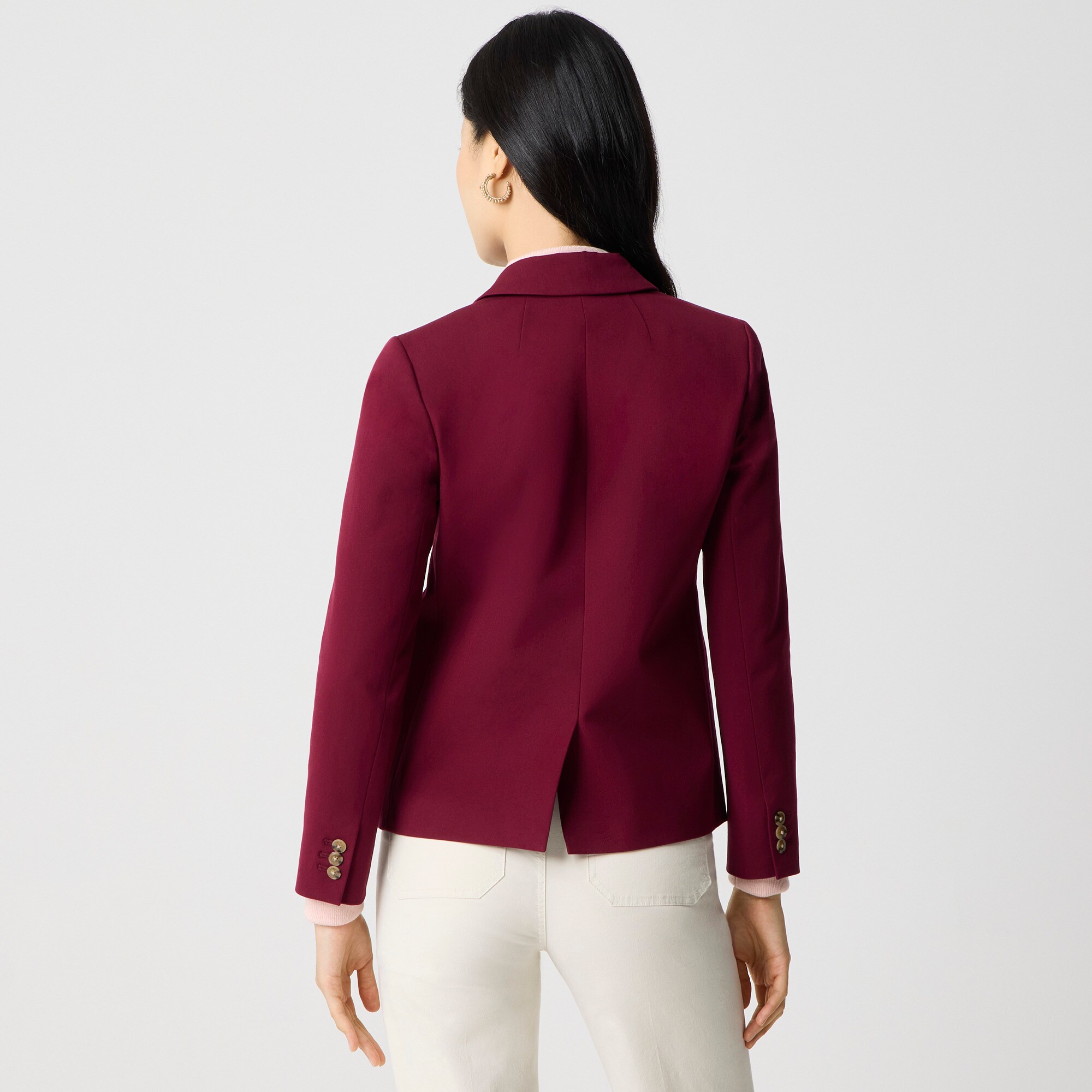 Blazer Femme Counterparts Bordeaux – Léger Boutons – Casual Bureau Ou Soirée Taille 14