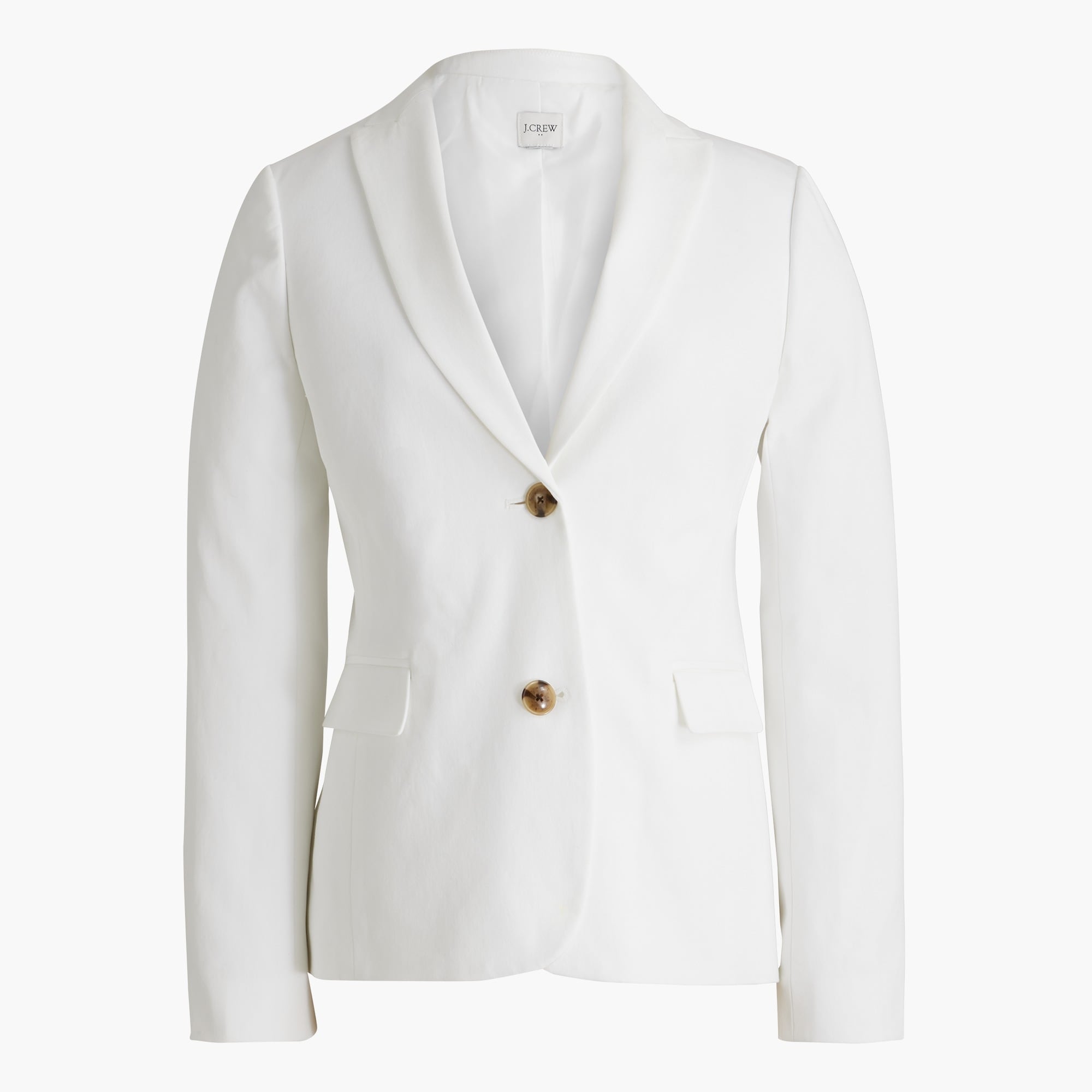  Cotton-blend two-button blazer