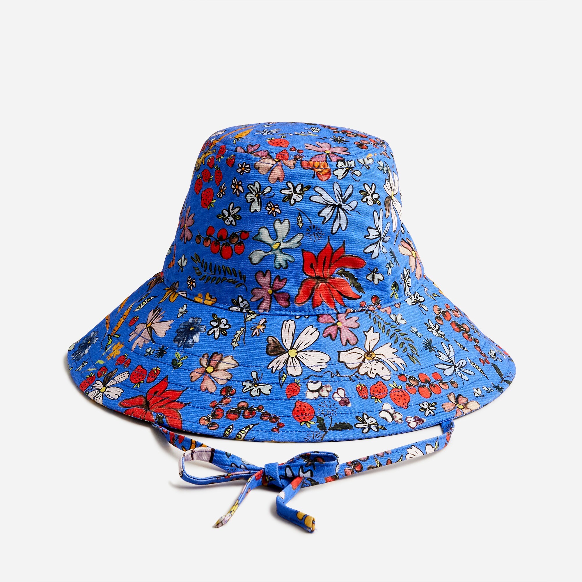 Dauphinette X J.Crew bucket hat in Cornucopia floral