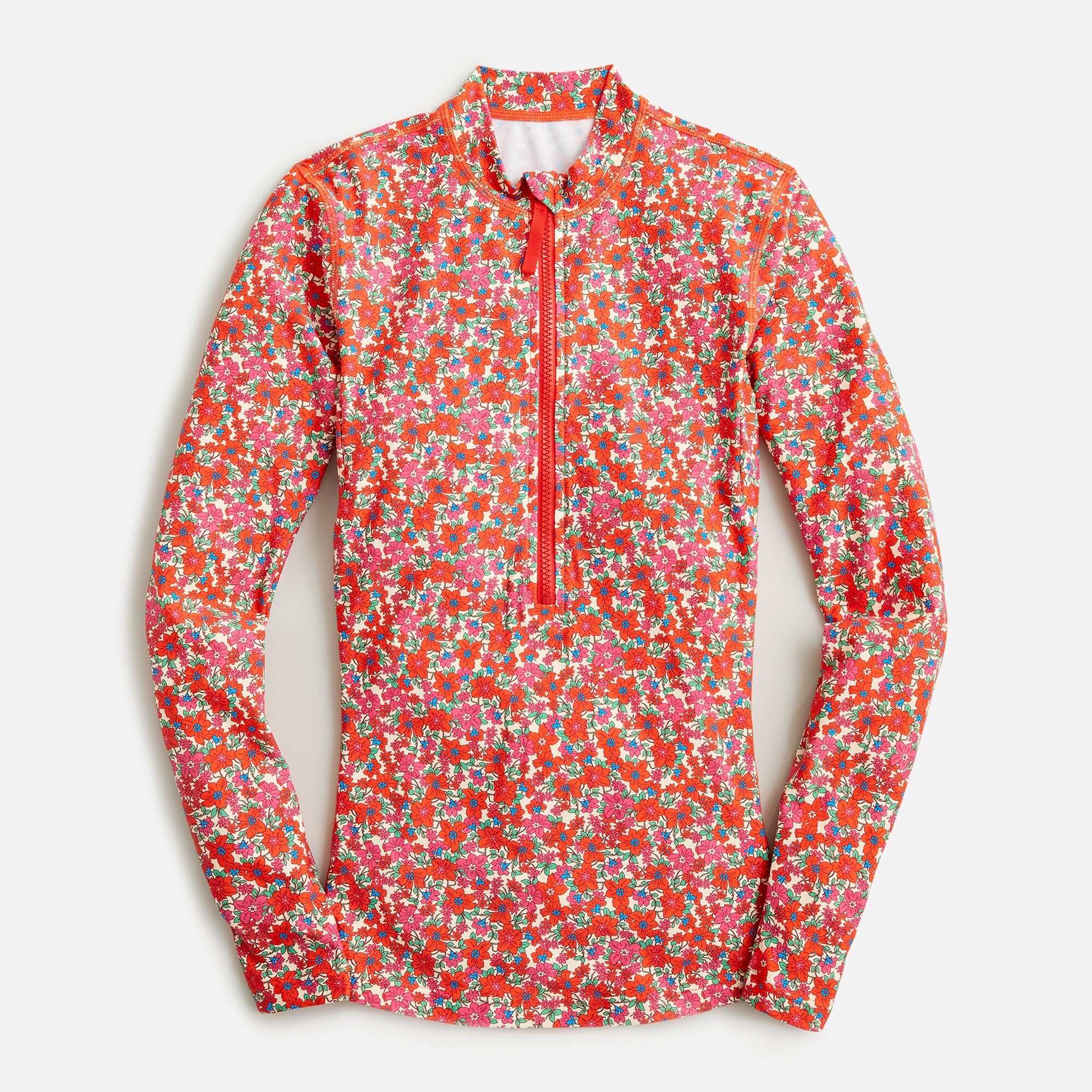 Long-sleeve Rash Guard In Brilliant Blooms For Women | J.Crew