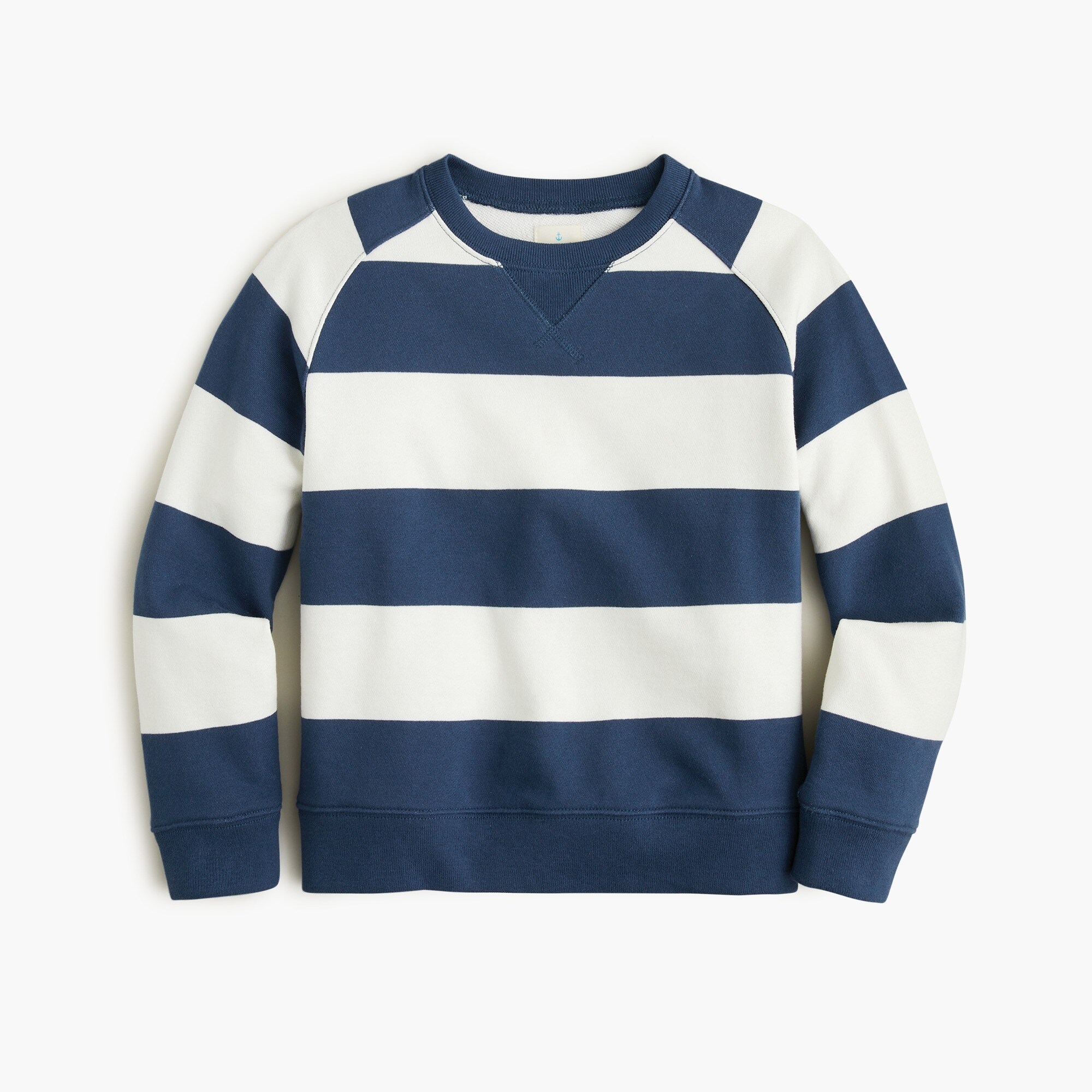 Kids' striped terry crewneck sweatshirt