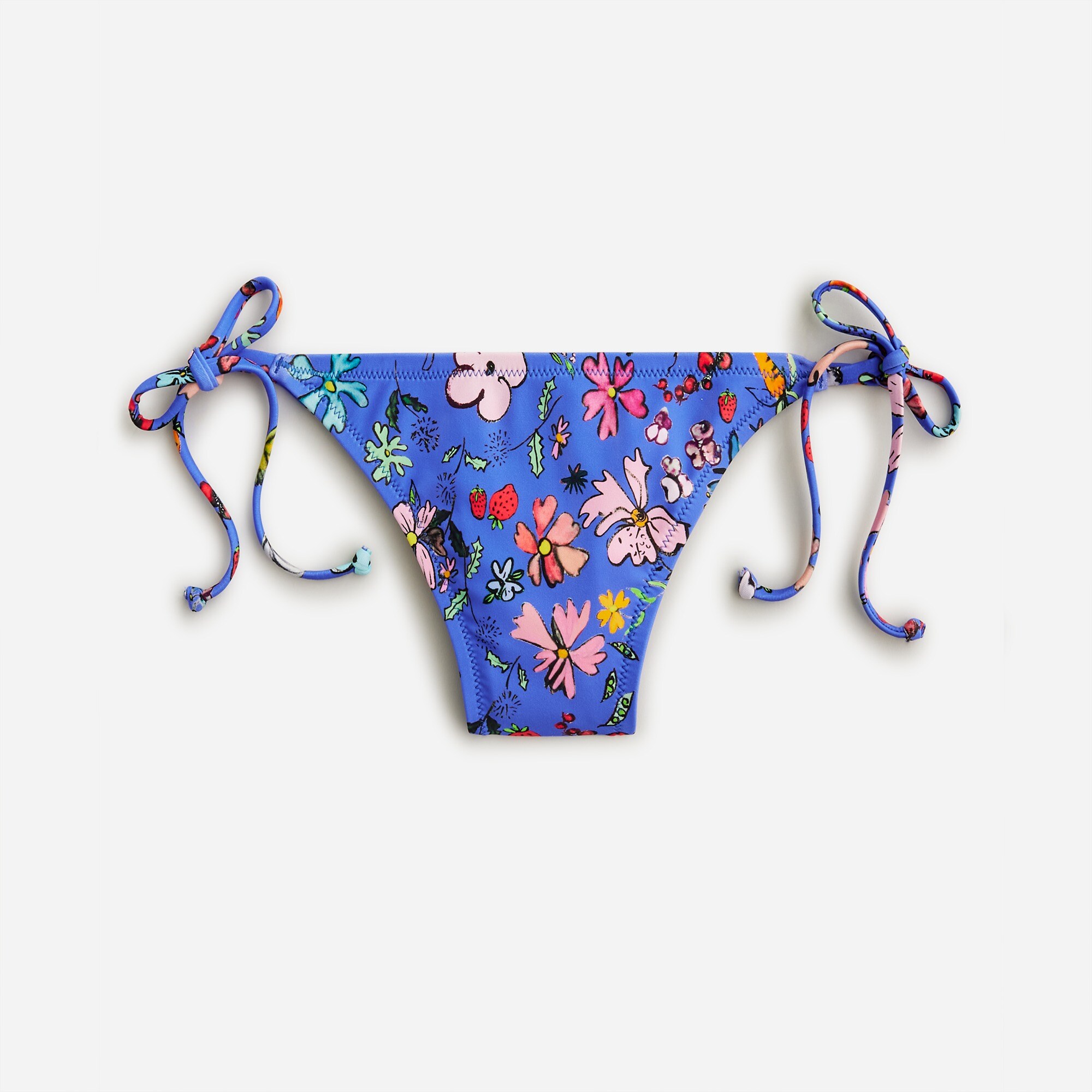  Dauphinette X J.Crew string hipster full-coverage bikini bottom in cornucopia floral