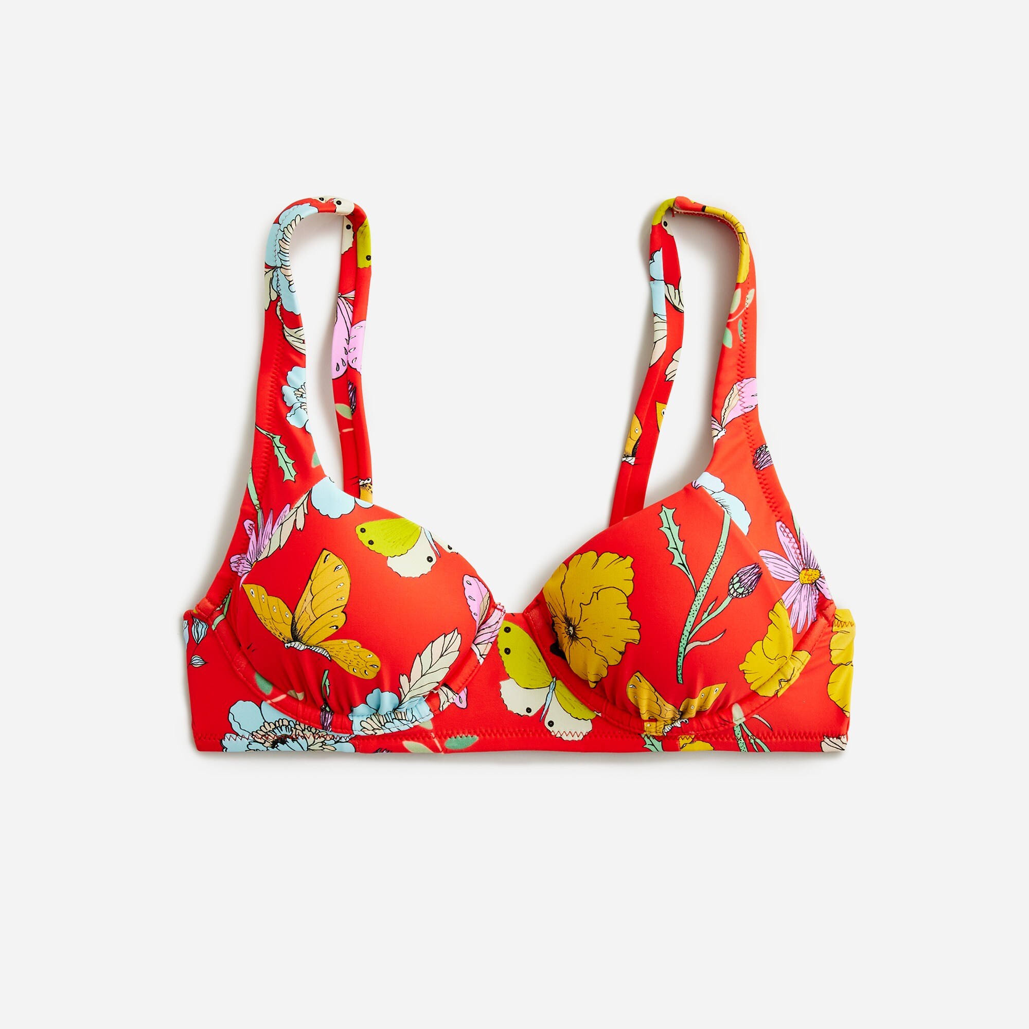 Dauphinette X J.Crew convertible underwire bikini top