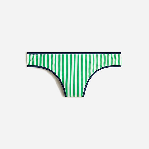 womens Classic bikini bottom in reversible floral stripe