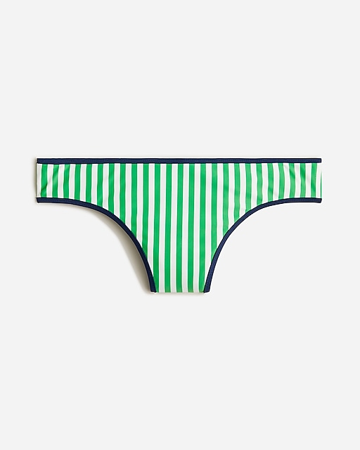  Classic full-coverage bikini bottom in reversible floral stripe