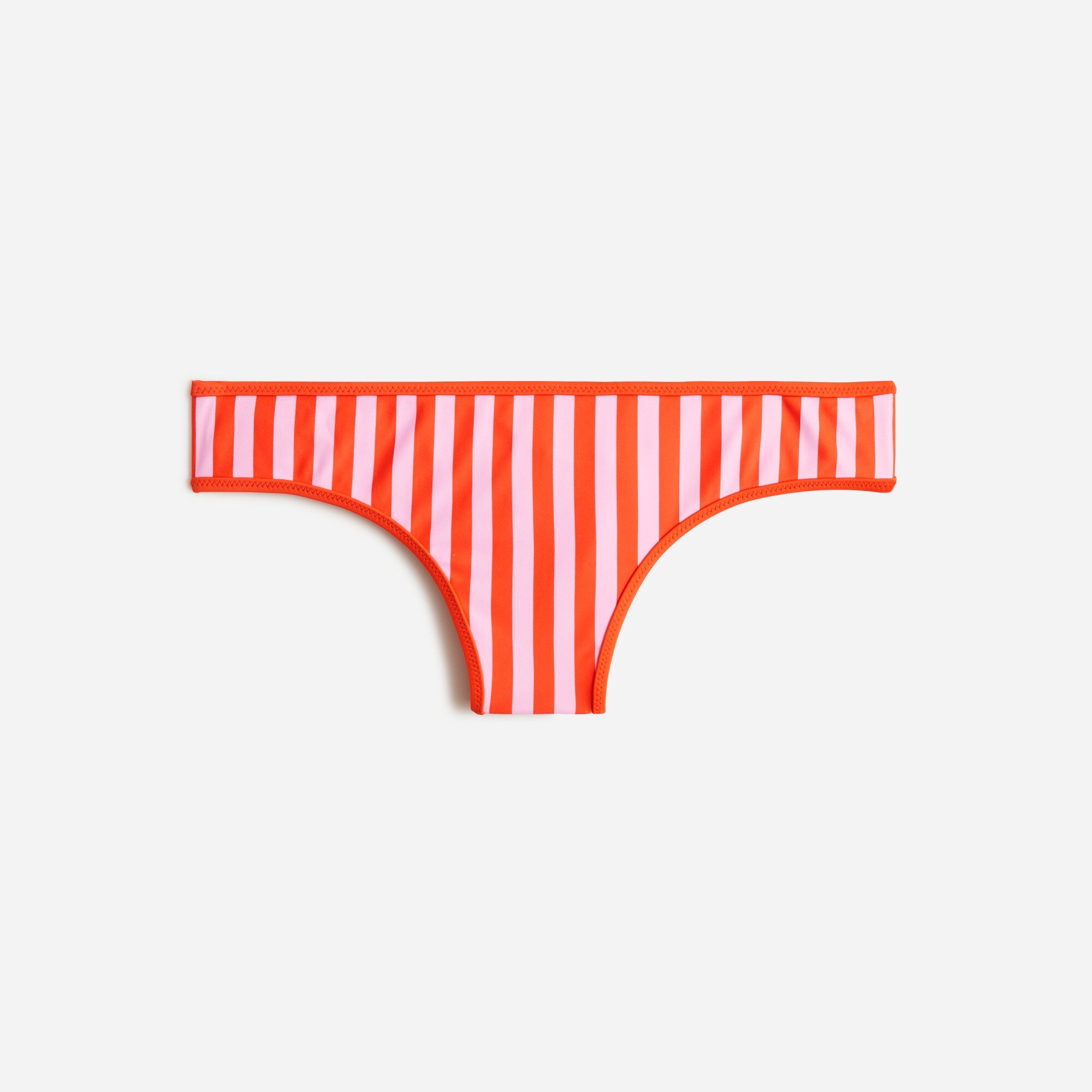  Hipster full-coverage bikini bottom in reversible pink stripe