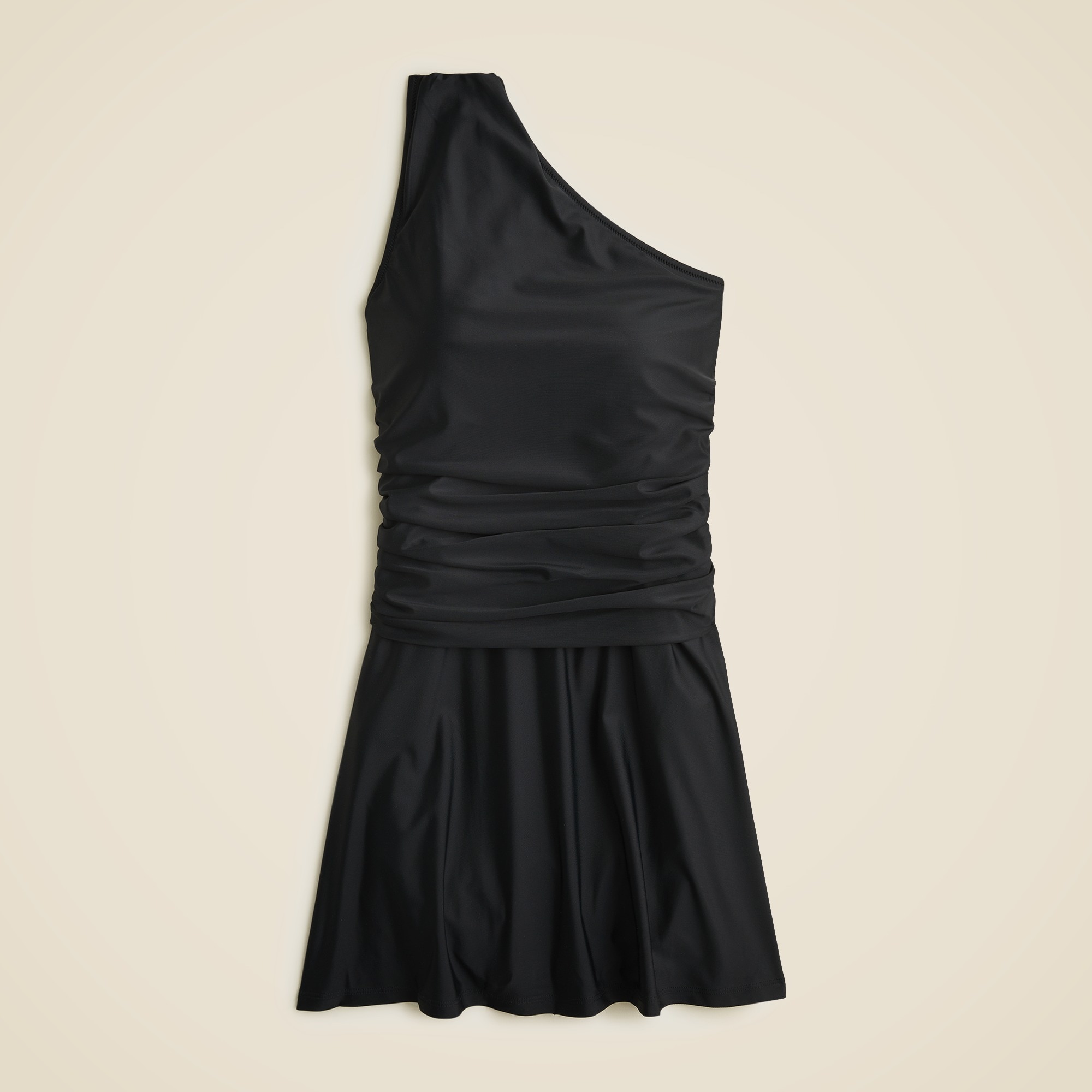 Ruched One-shoulder Swim Dress For Women | J.Crew