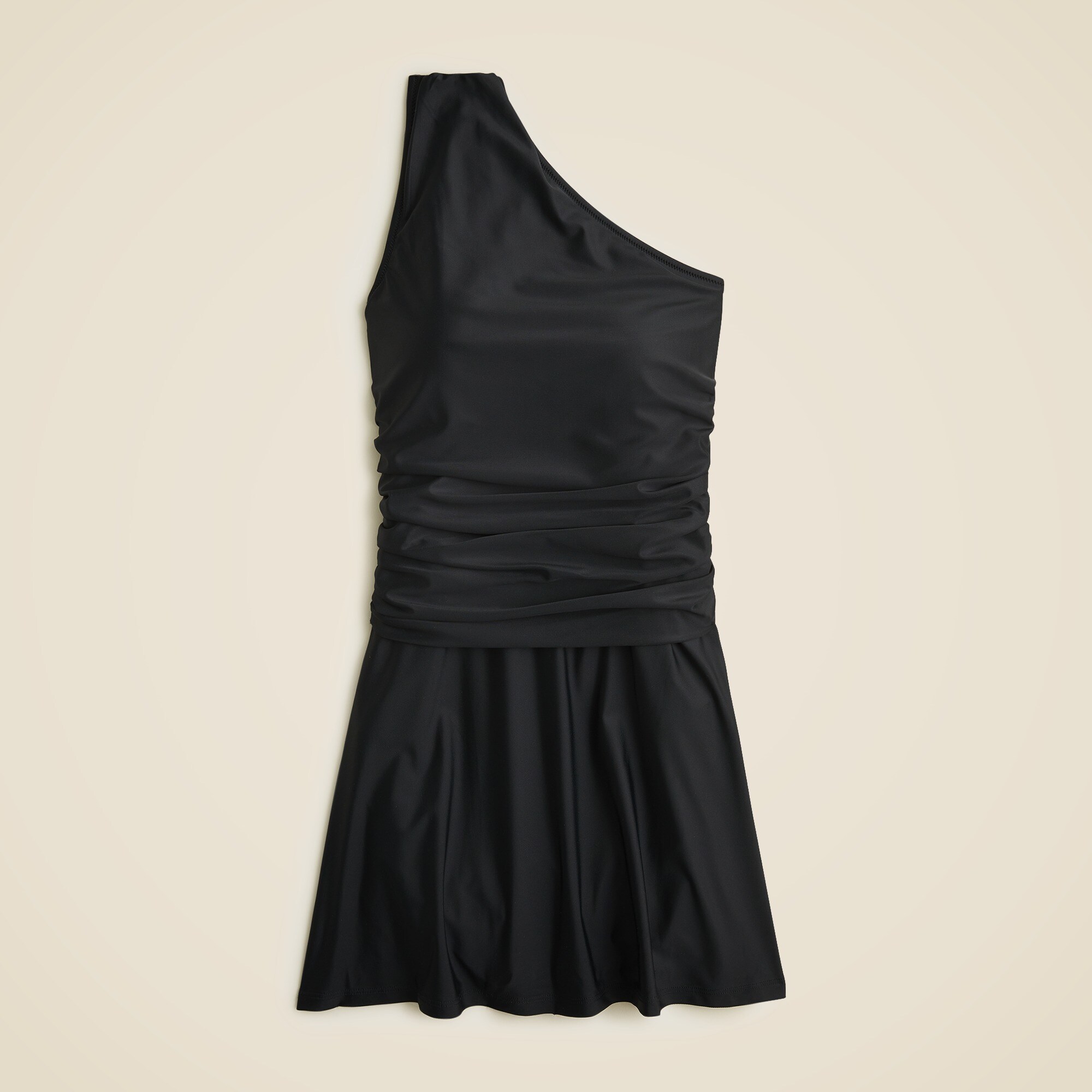 one shoulder swim dress Rho one-shoulder stretch-jersey swim dress - green