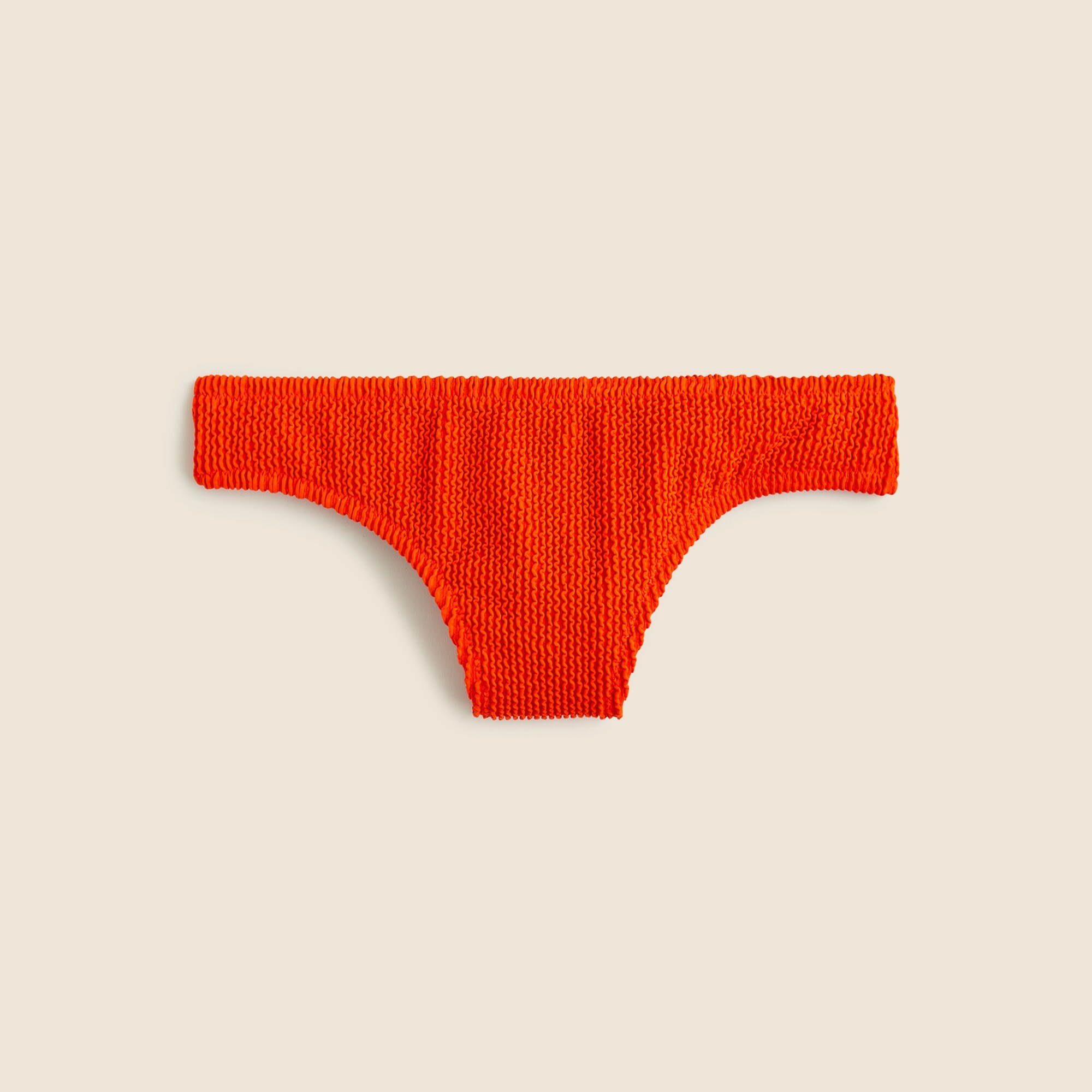 Textured hipster full-coverage bikini bottom