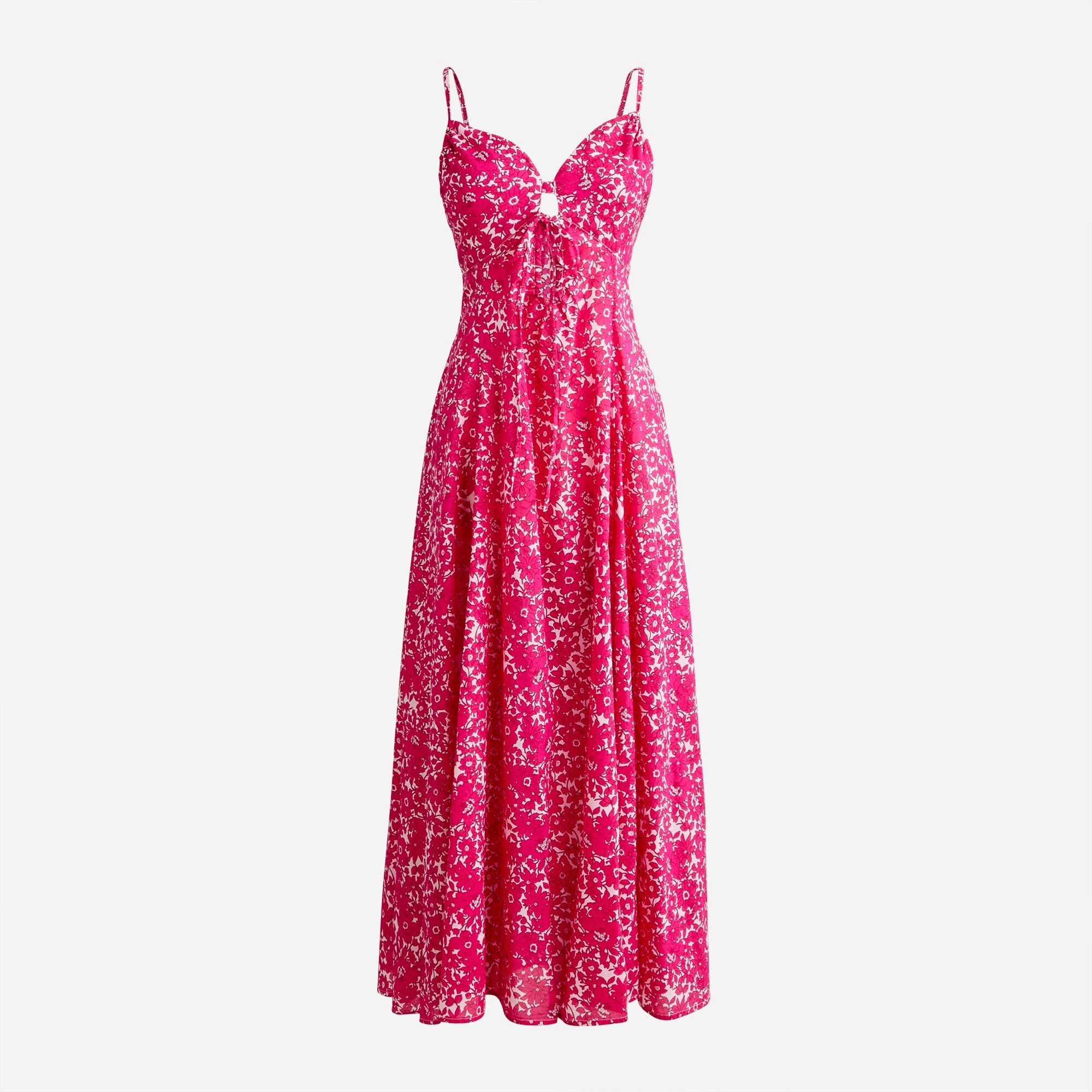 j crew cotton maxi dress Ruffle Maxi Dress In Cotton Voile With Lurex Metallic Threads For Women