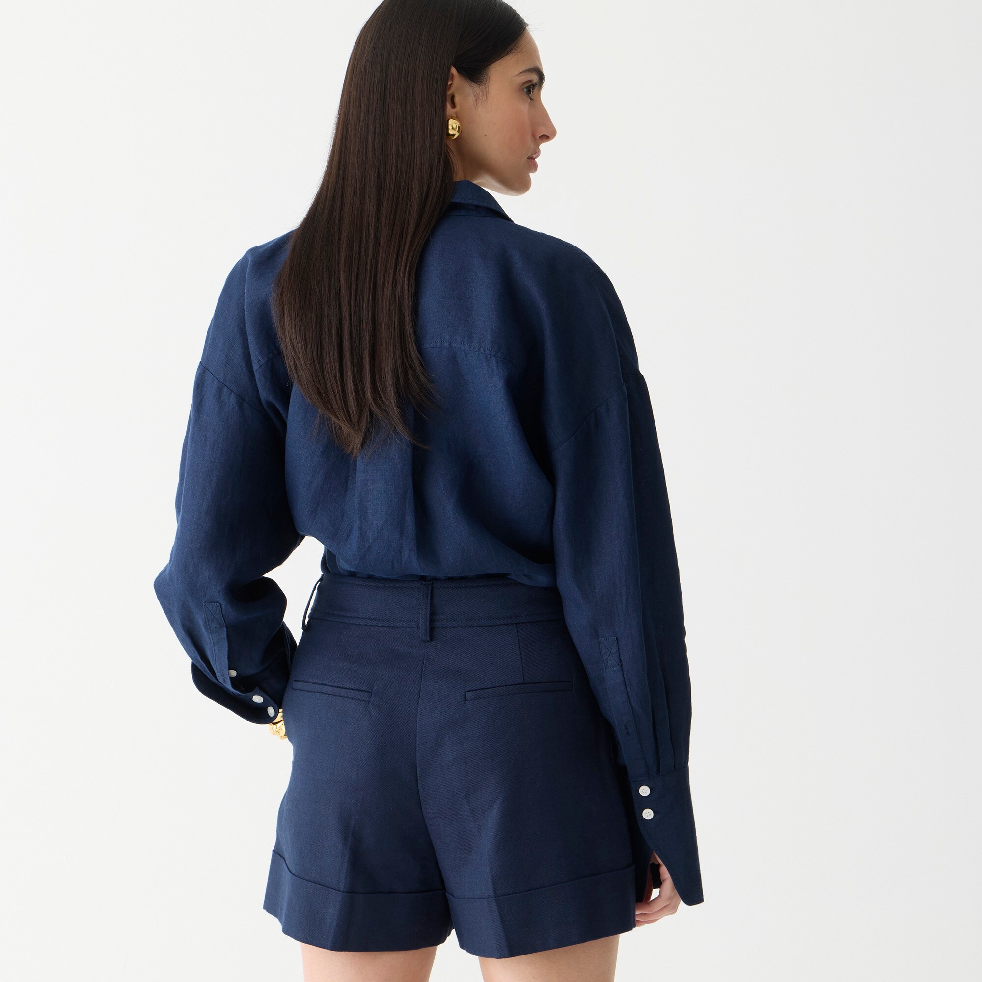 Remi Short In Stretch Linen Blend For Women | J.Crew