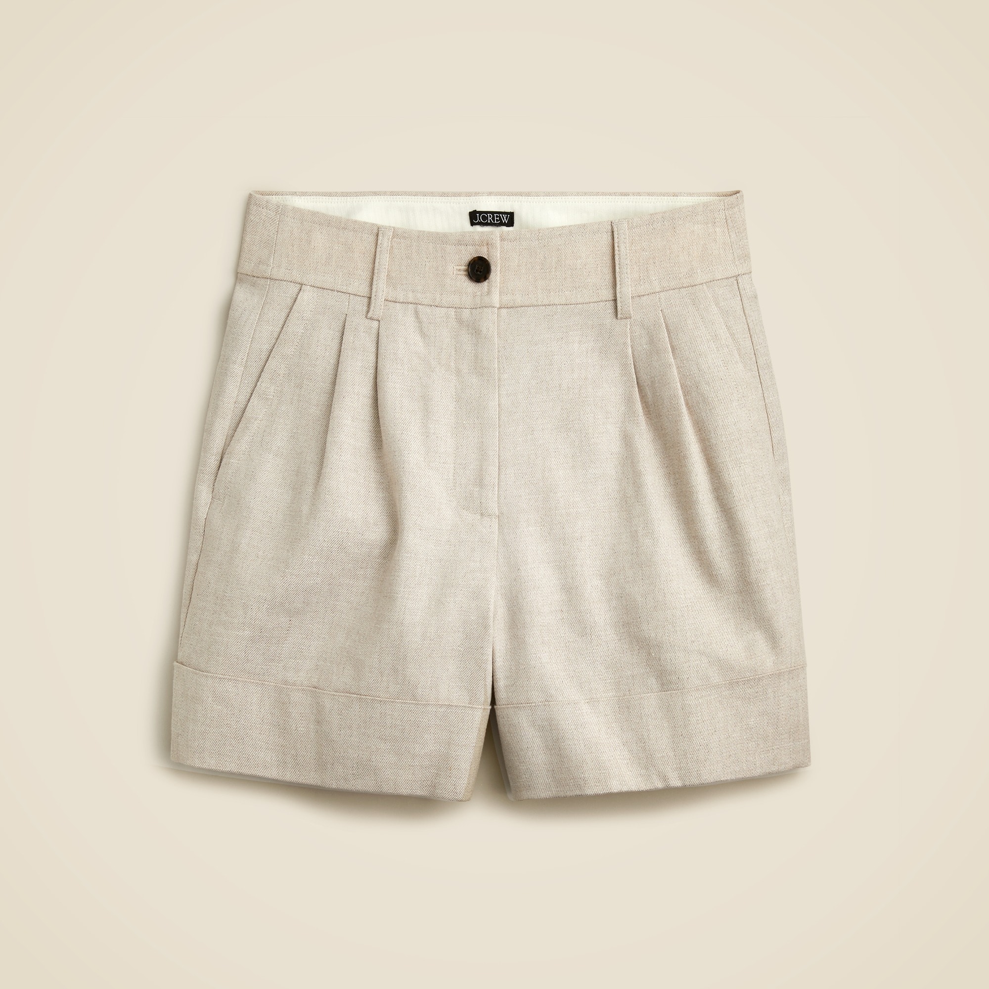 Remi short in stretch linen blend