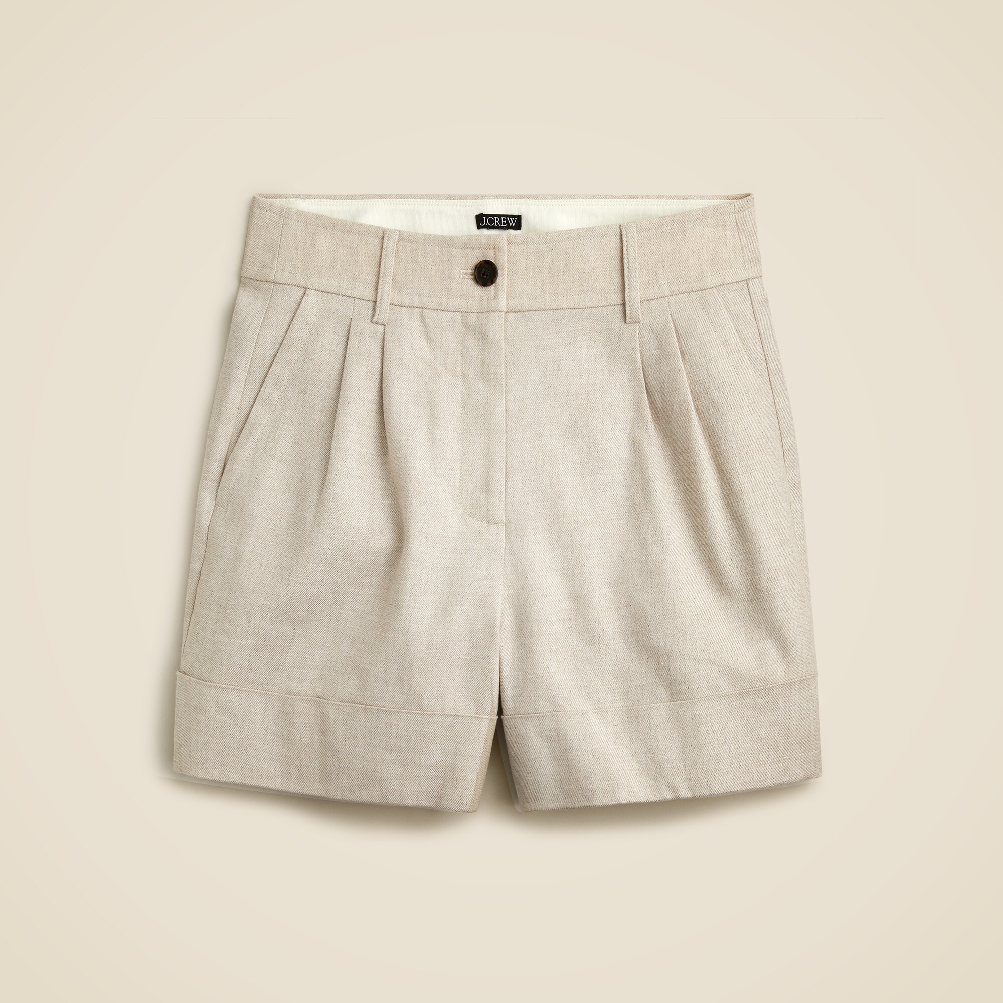Remi short in stretch linen blend