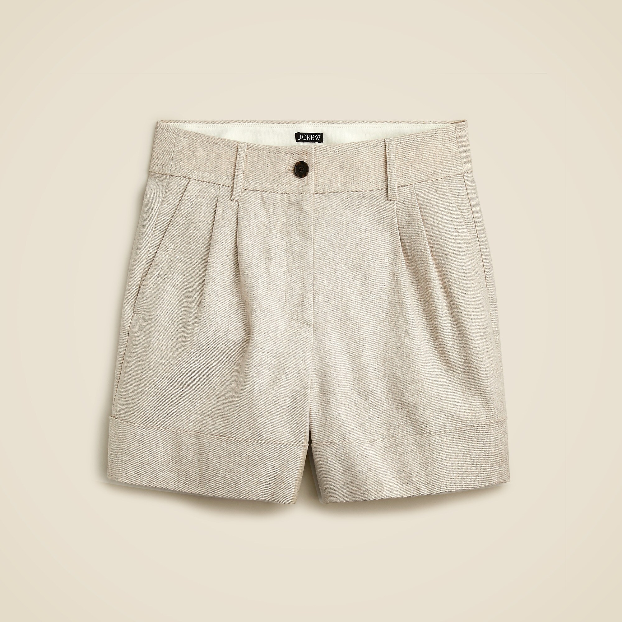 Remi short in stretch linen blend