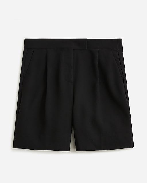  Limited-edition high-rise suit short in city crepe