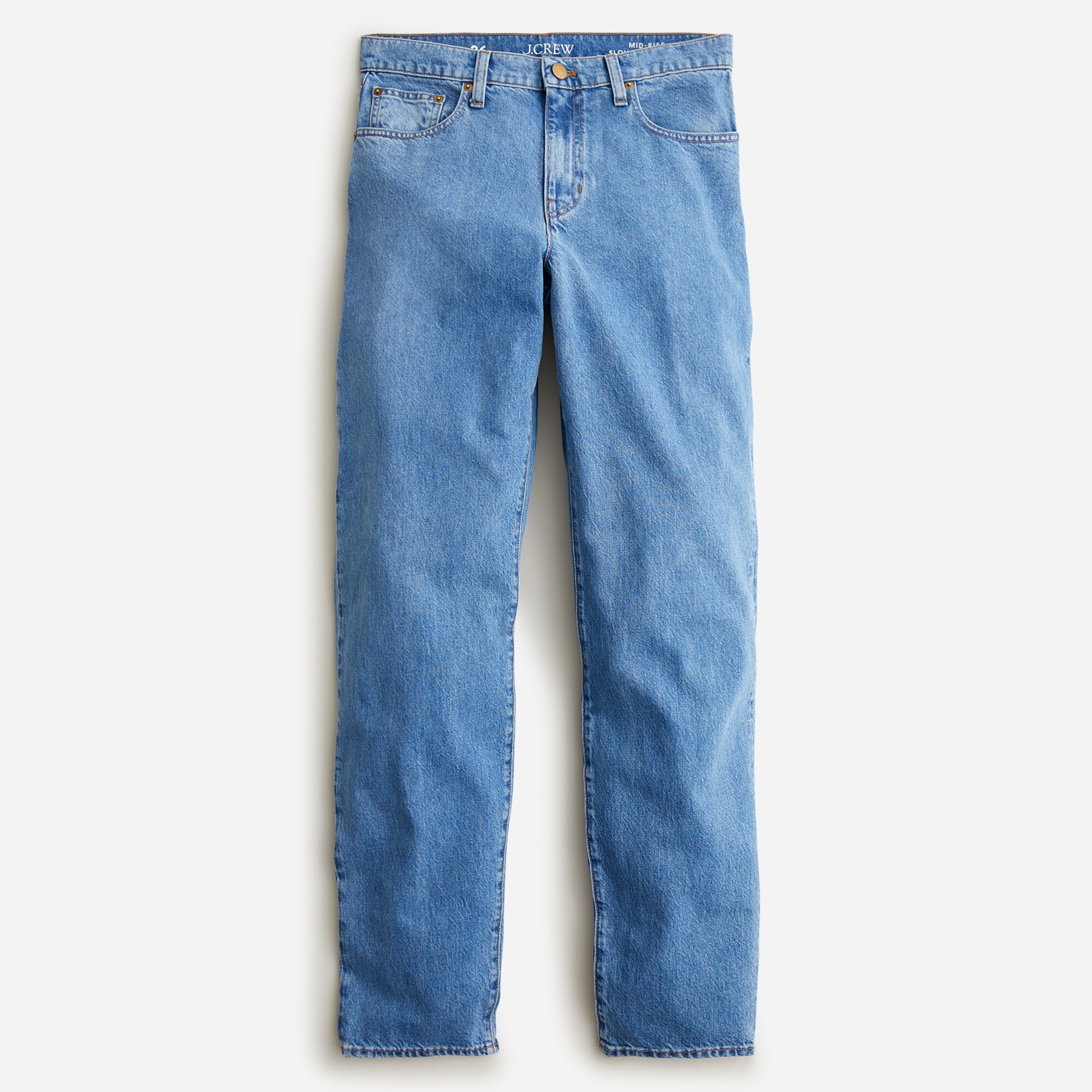 Slouchy-straight dad jean in Blue Reef wash