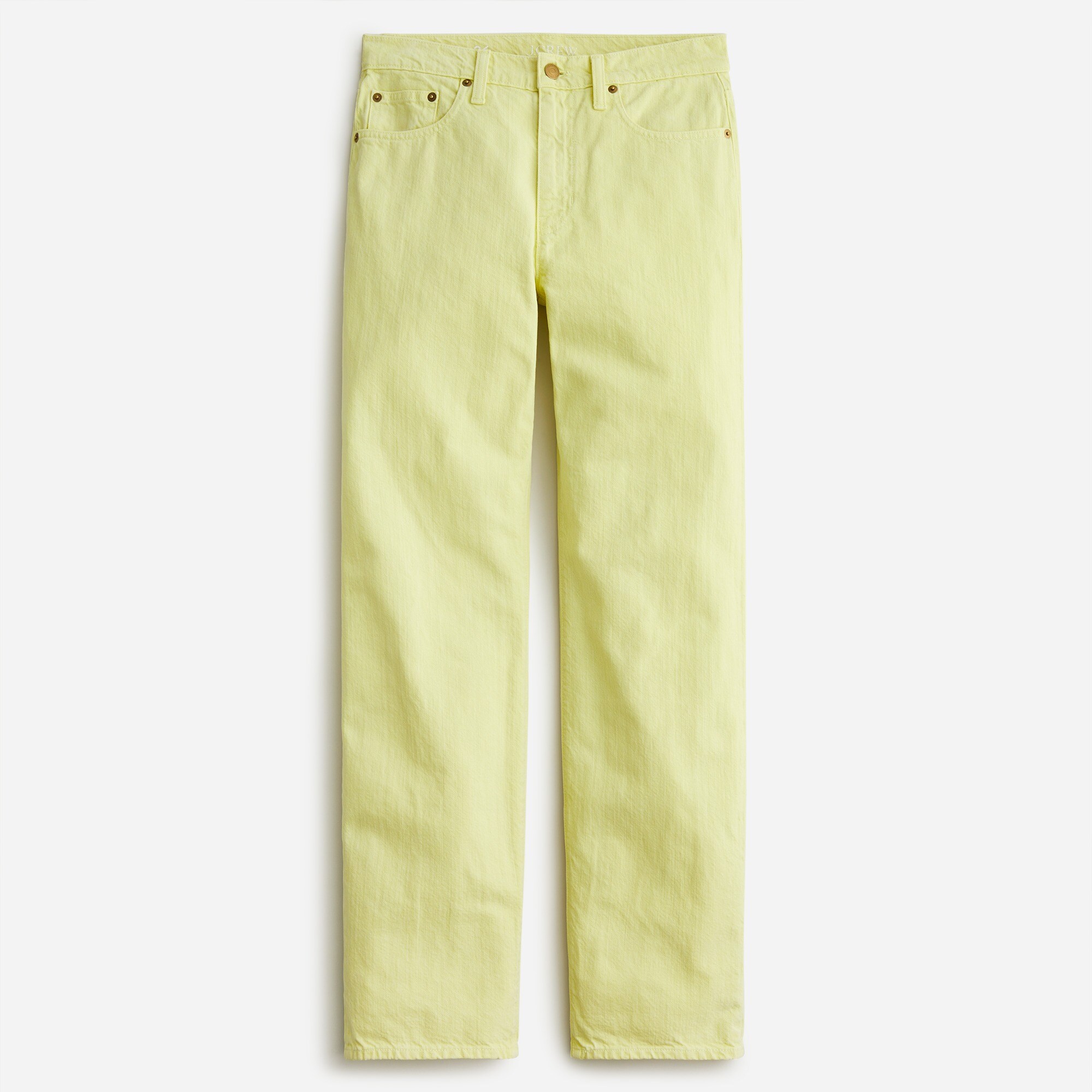 Slouchy-straight garment-dyed dad jean