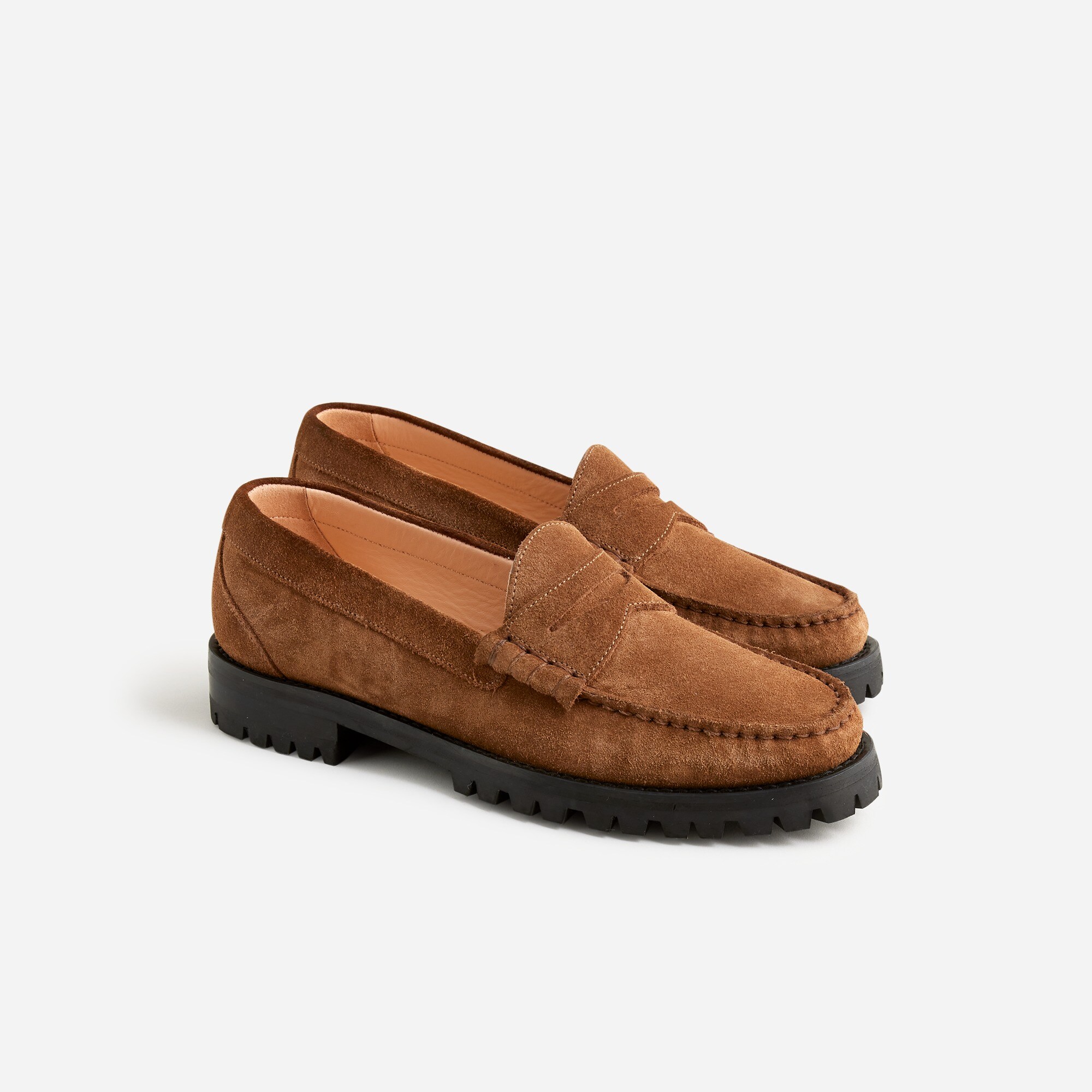 womens Winona lug-sole penny loafers in suede