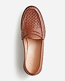 Winona penny loafers in woven Italian leather
