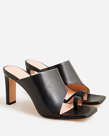 womens Ava toe-ring heels in leather