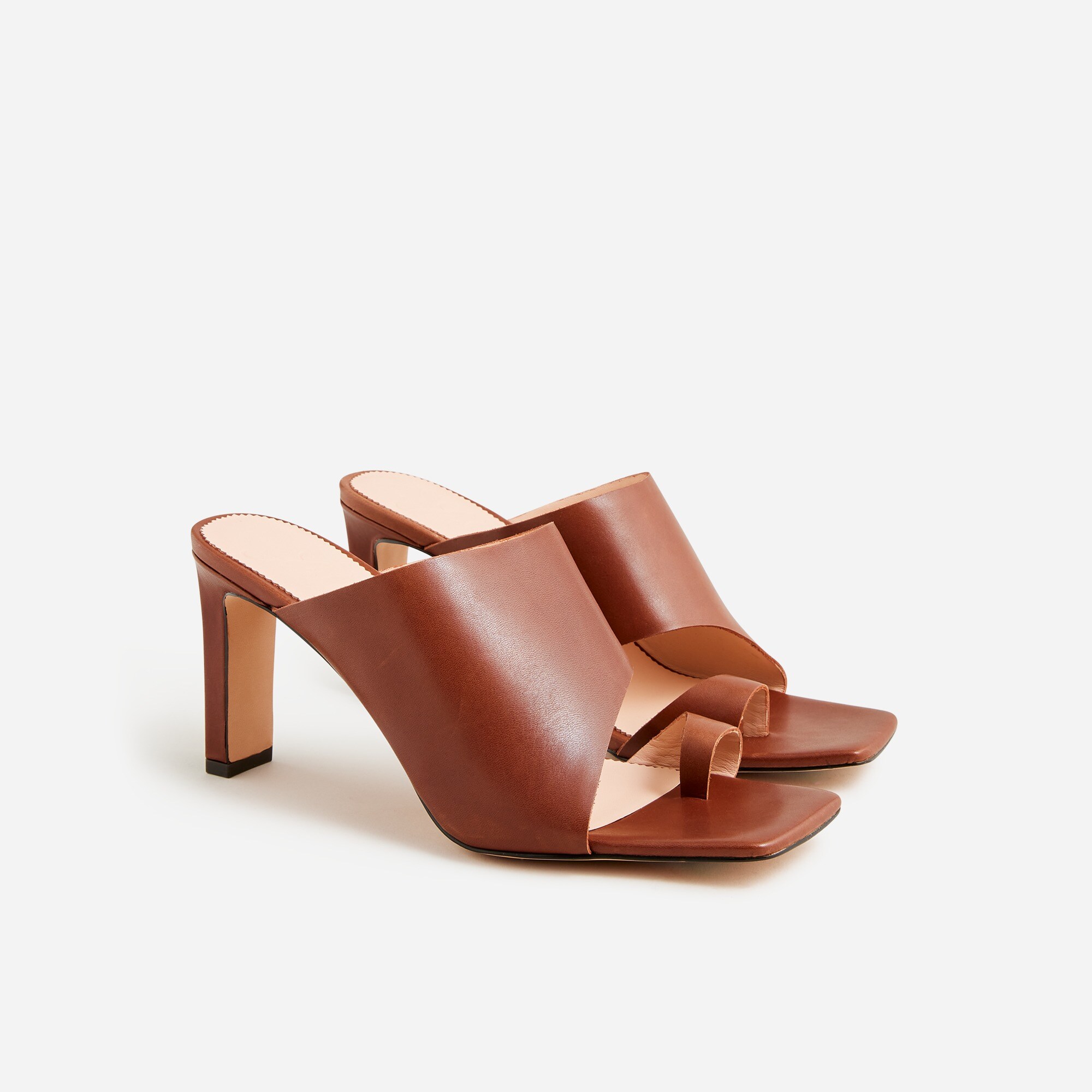 Ava toe-ring heels in leather