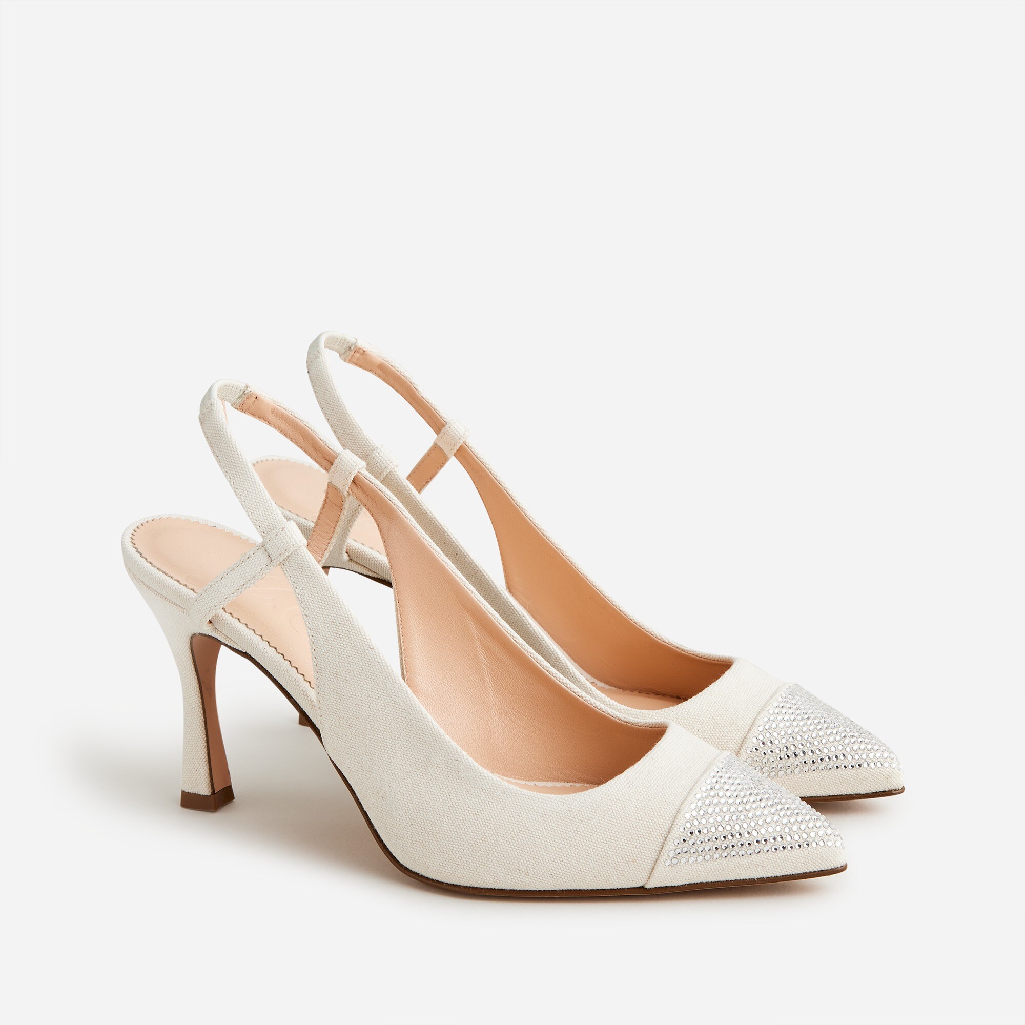 Elsie made-in-Italy slingback pumps with crystals