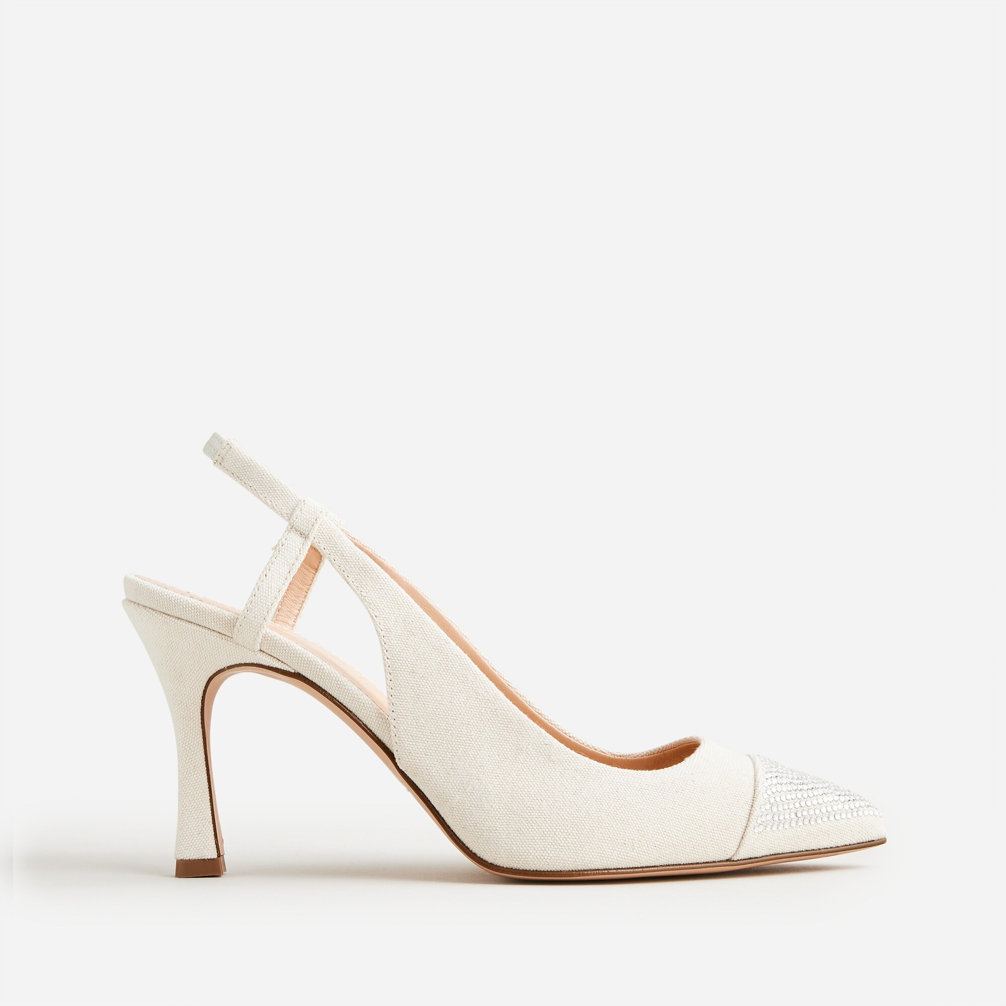 Elsie made-in-Italy slingback pumps with crystals