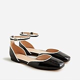 Anya ankle-strap flats in Italian patent leather