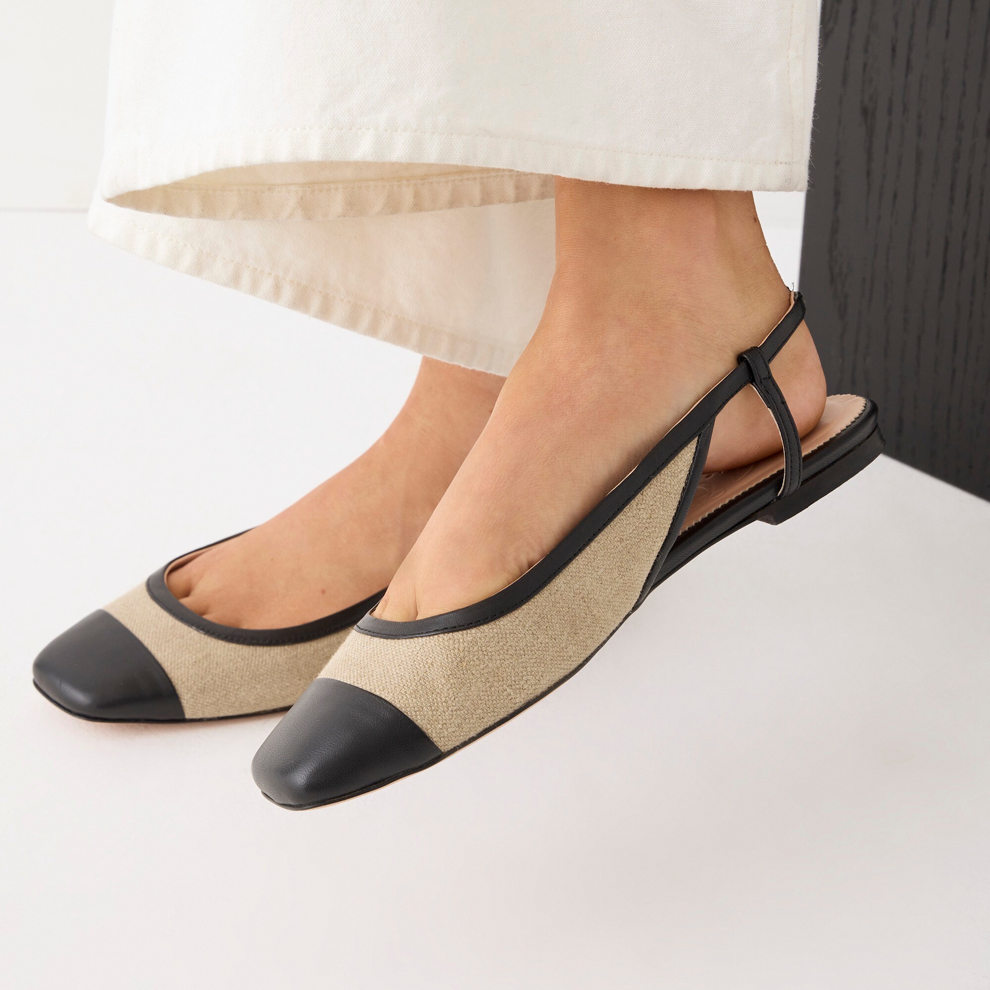 her lip to Tweed Slingback Flats パンプス 37