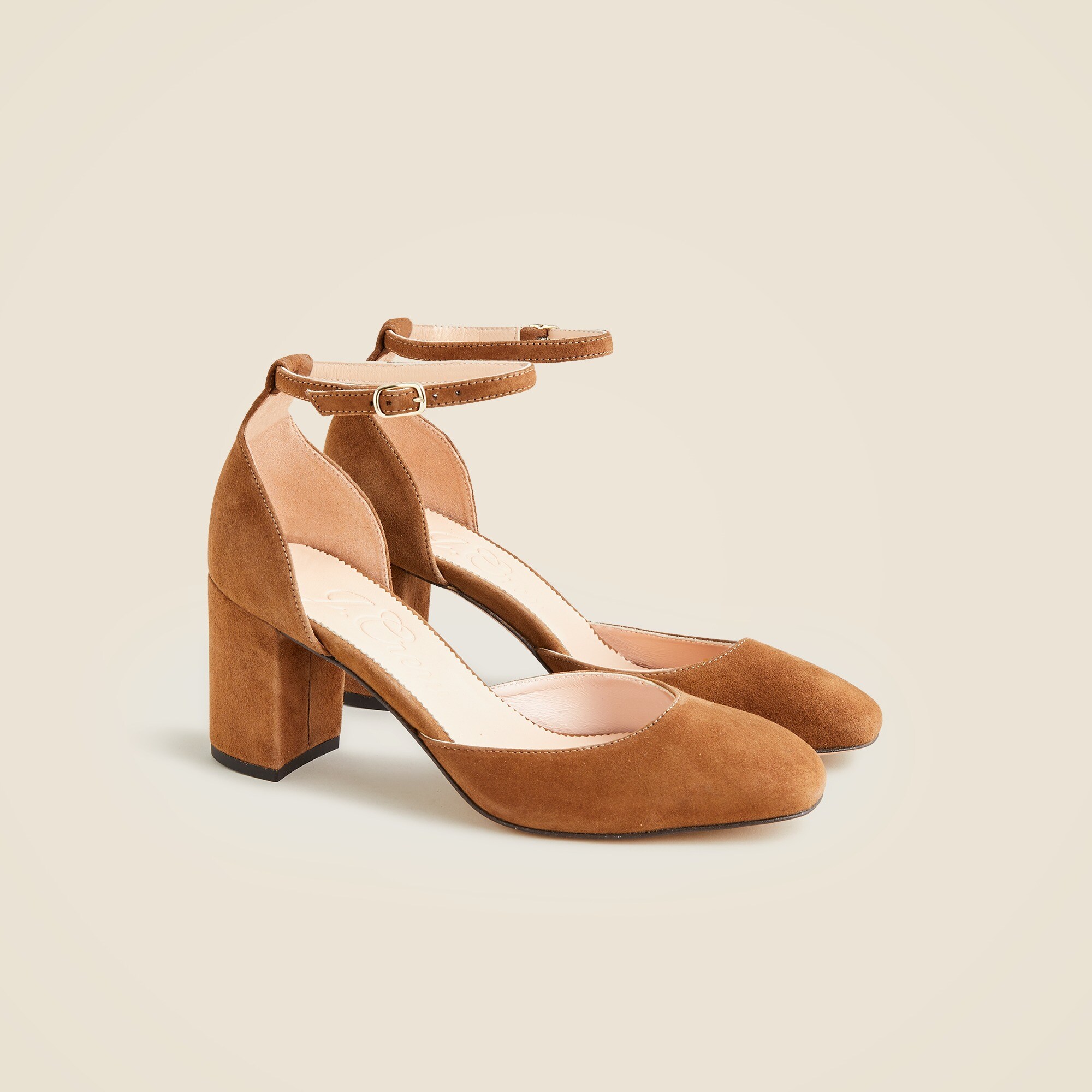 J.Crew Maisie Ankle strap Heels In Italian Suede For Women