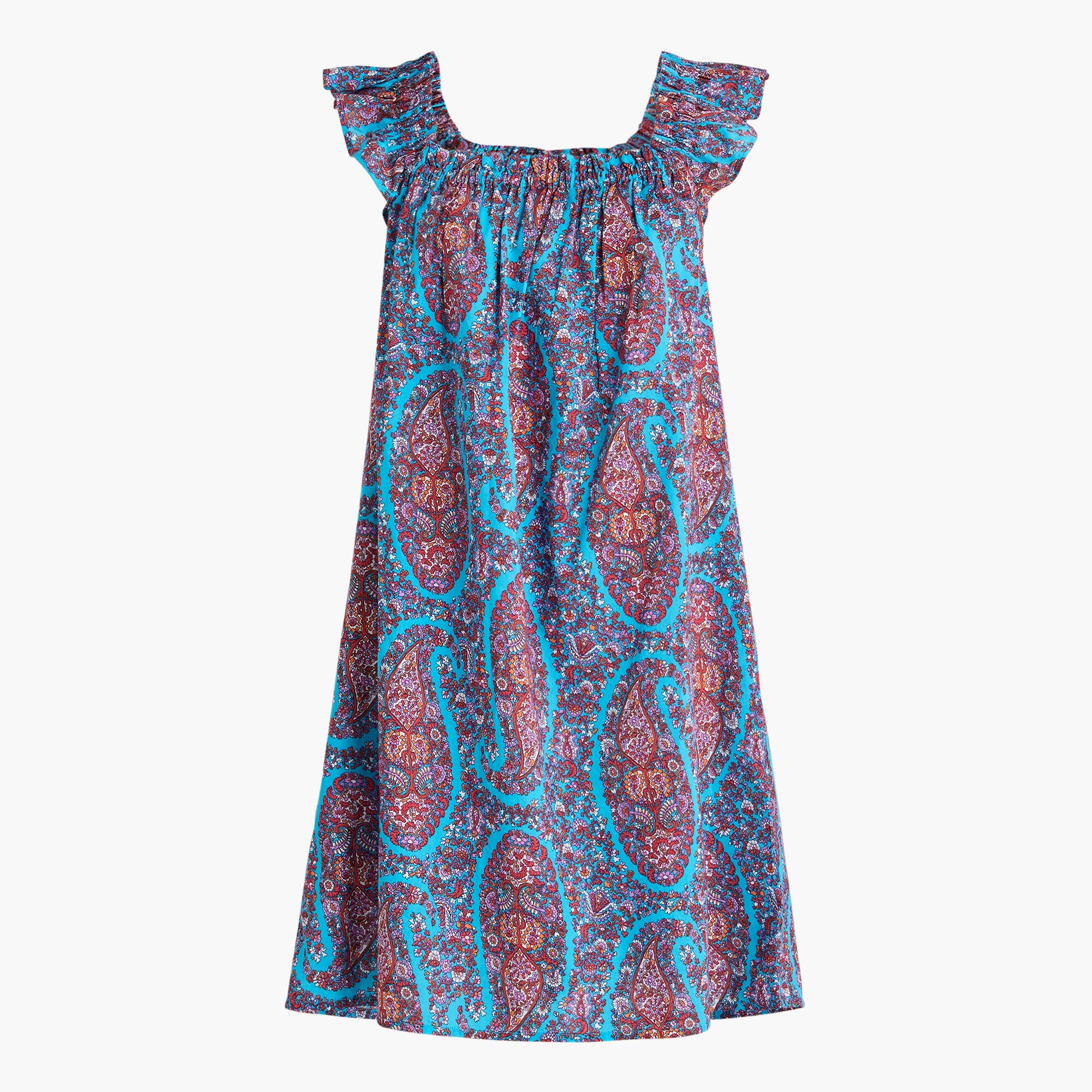 Flutter-sleeve mini dress