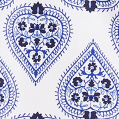 Printed cutout one-piece swimsuit WHITE REGAL BLUE 