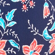 Printed one-shoulder cutout swimsuit ANTIQUE NAVY RADIANT AQ factory: printed one-shoulder cutout swimsuit for women