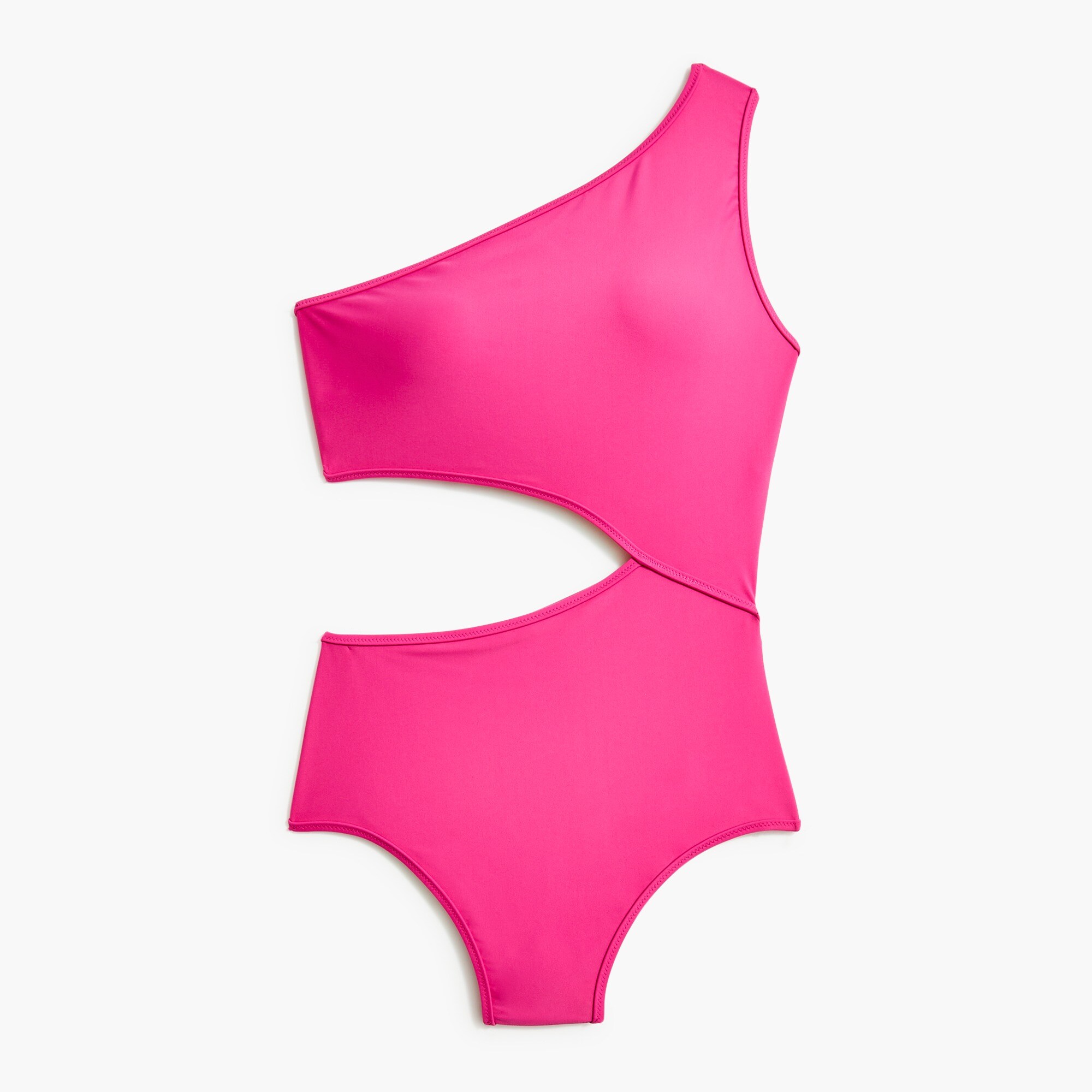 Cutout one-shoulder one-piece swimsuit