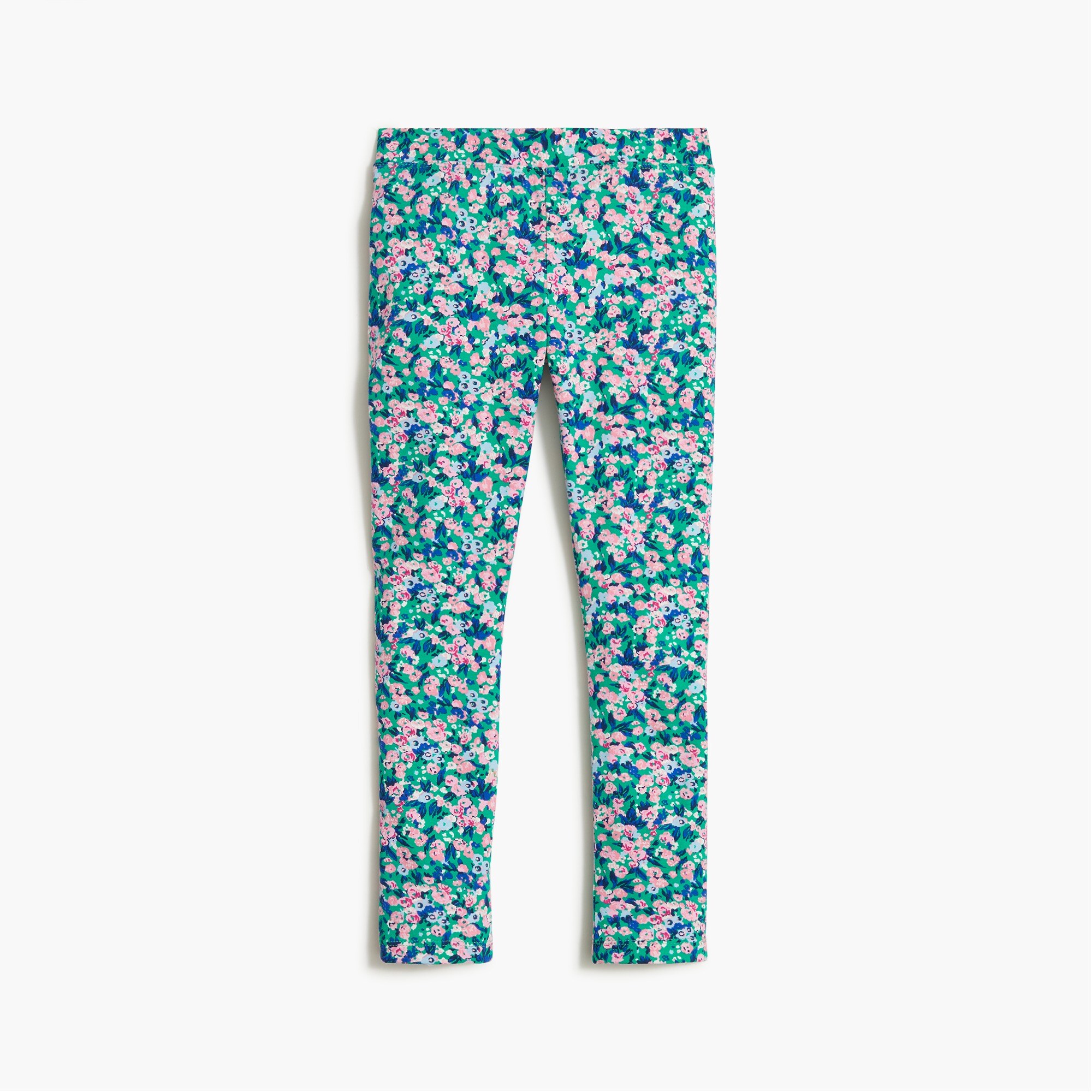 Girls' floral leggings