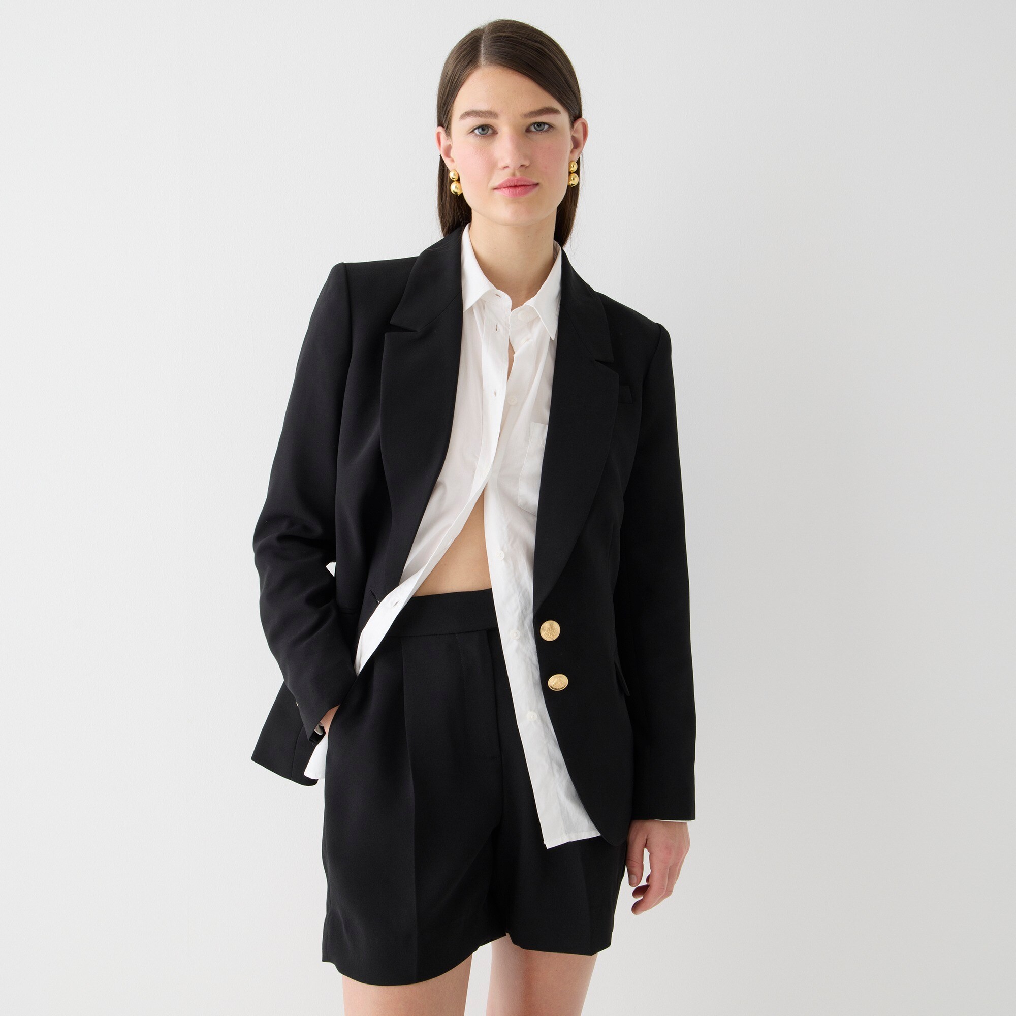 womens Willa blazer in city crepe