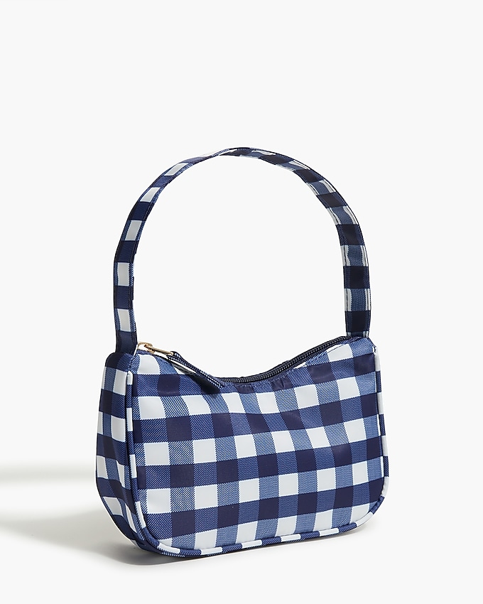 factory: girls&apos; gingham bag for girls, right side, view zoomed