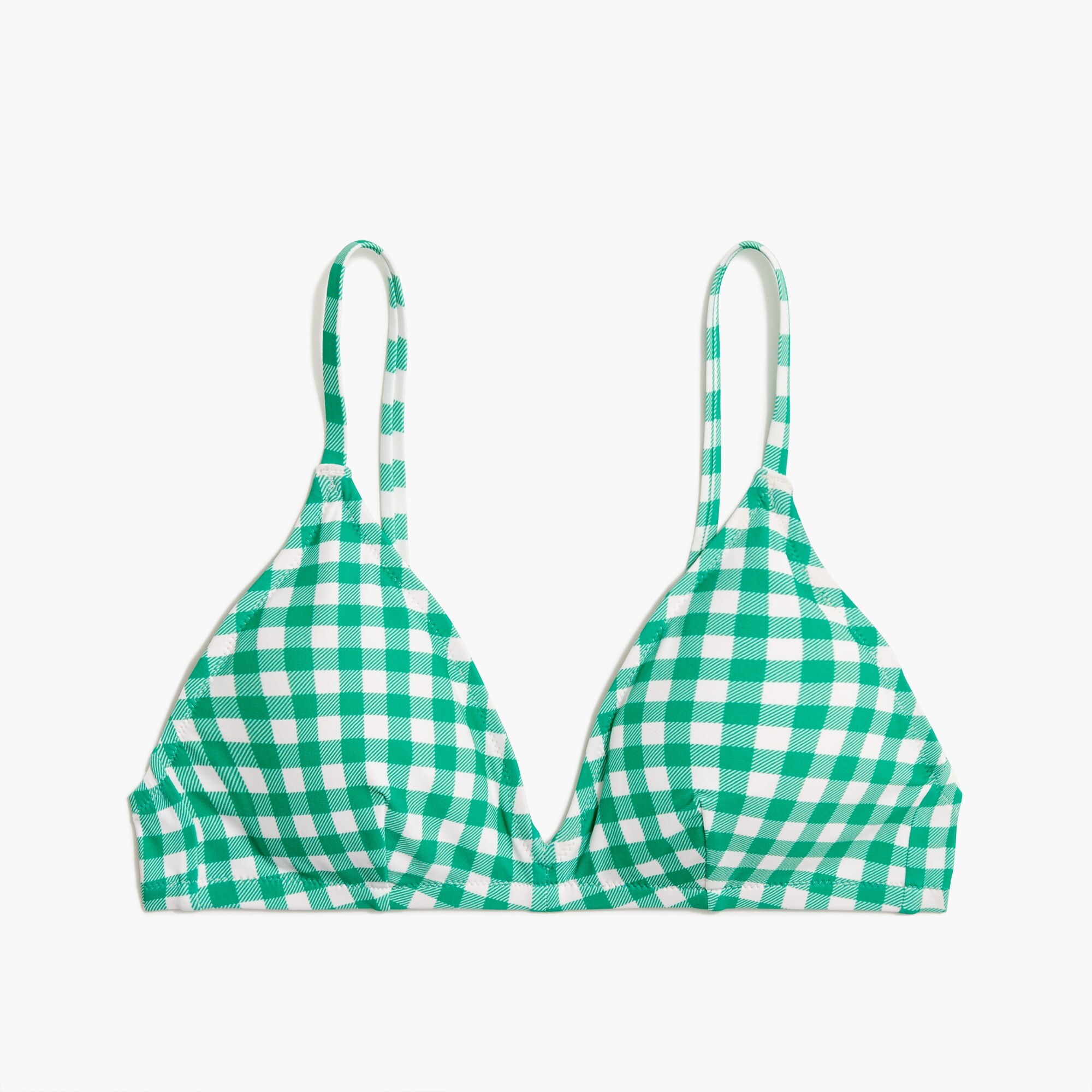 Gingham bikini top