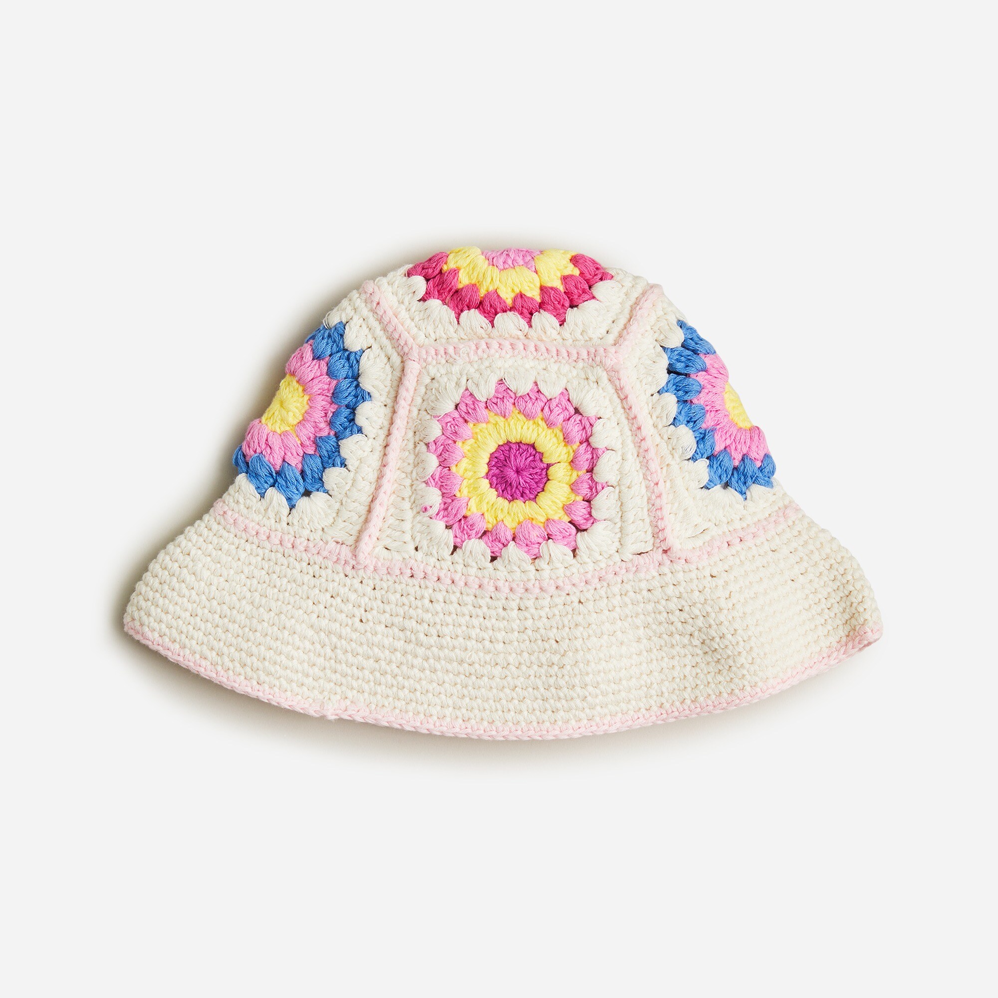 Jcrew Crochet bucket hat Packable Straw Hat With Crochet Trim For Women | J.Crew main image 2