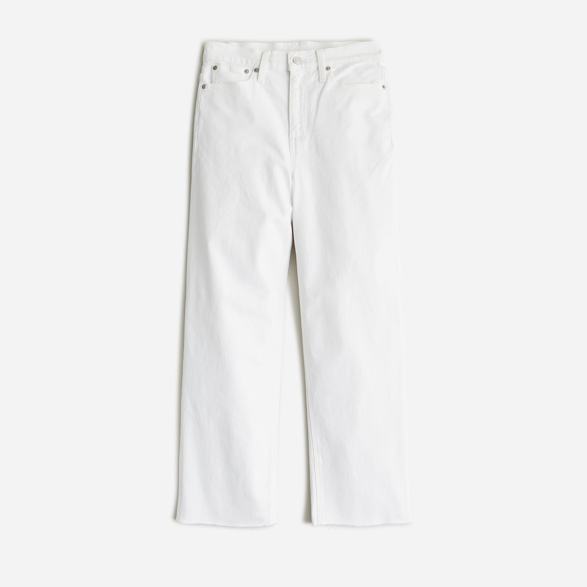 womens Slim wide-leg jean in white wash