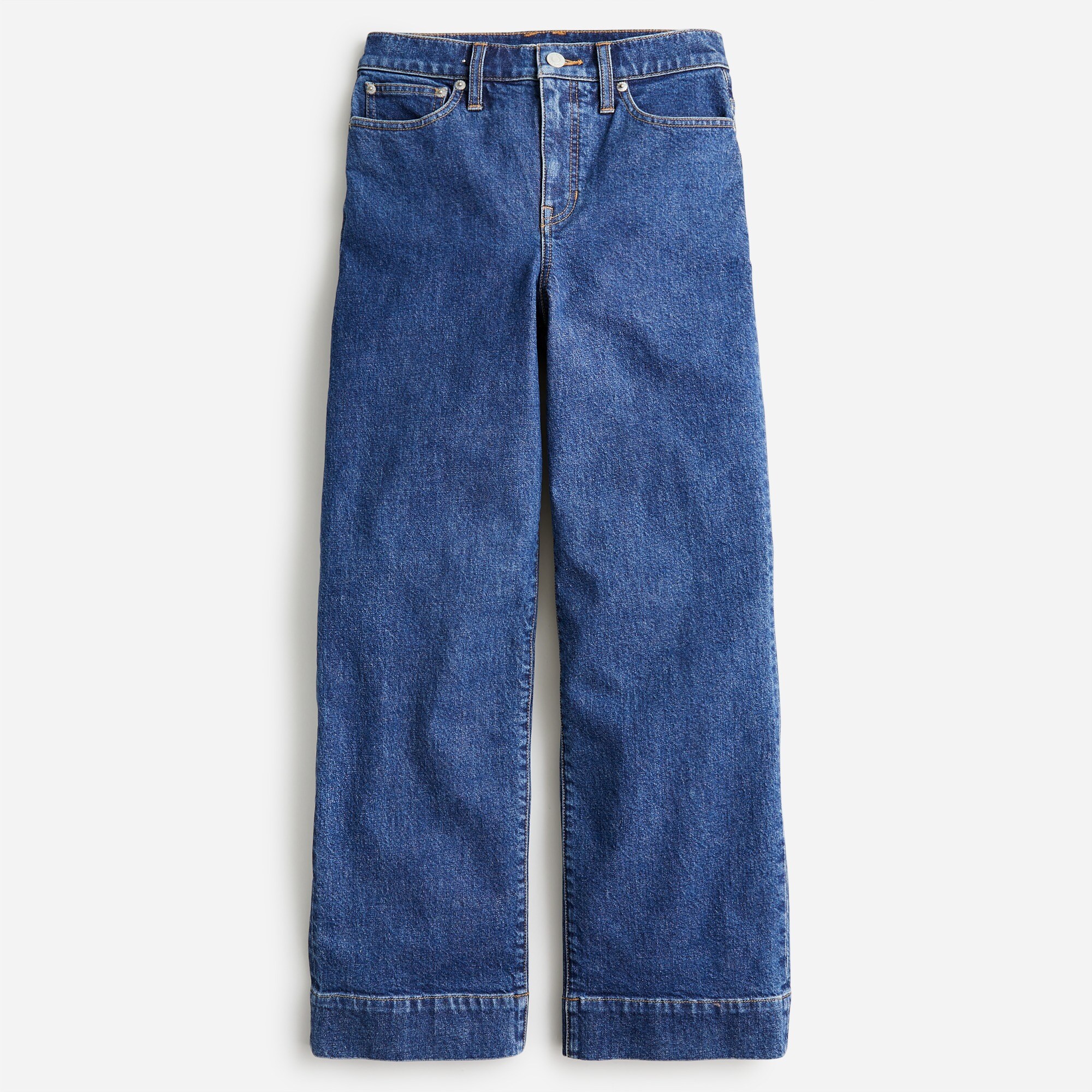 Slim wide-leg jean in Bourbon wash