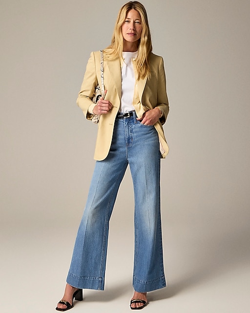  Tall denim trouser in Chambray blue wash