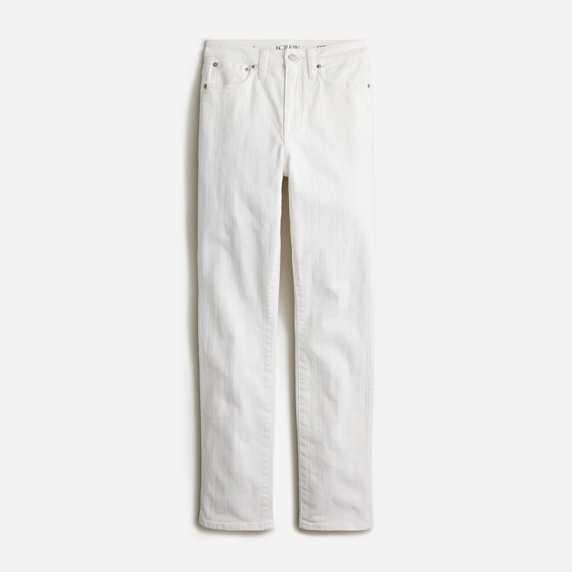 womens Curvy vintage slim-straight jean in white wash