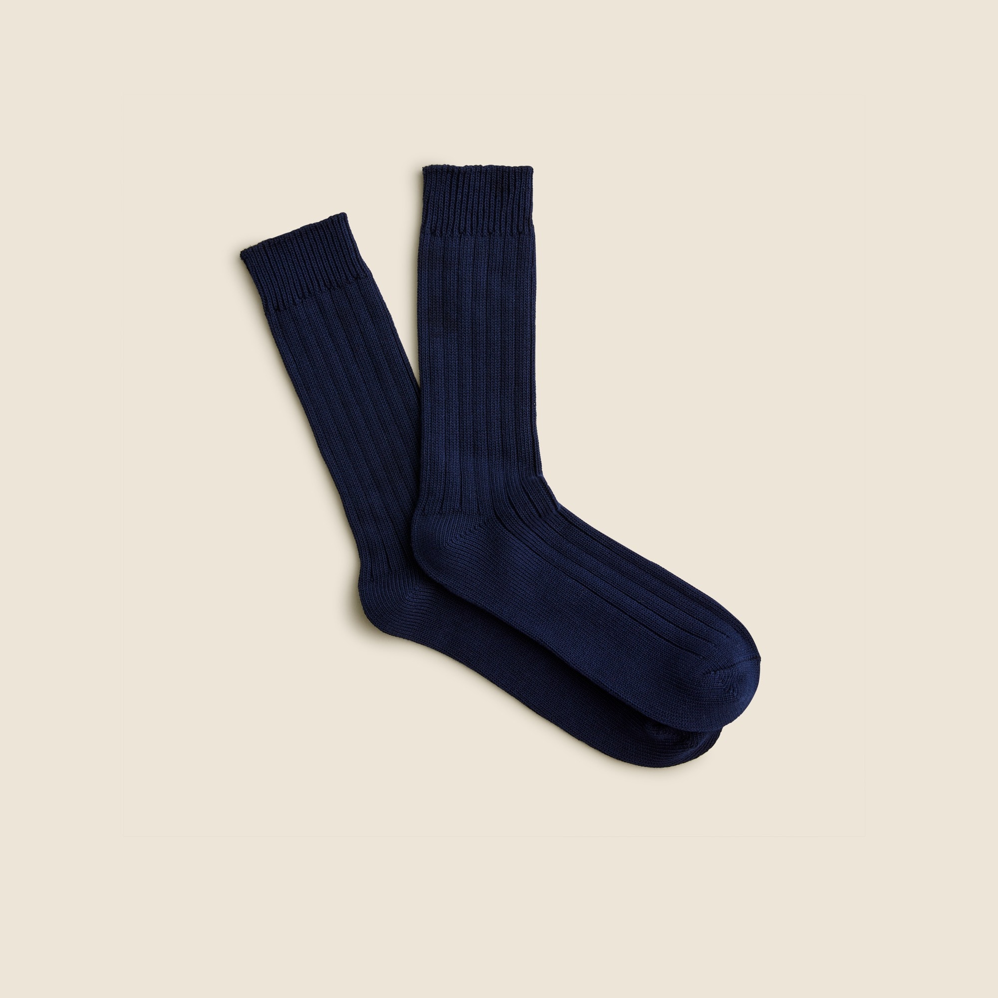  Ribbed cotton-blend socks