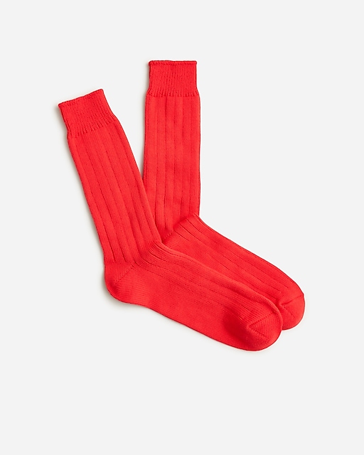 mens Ribbed cotton-blend socks