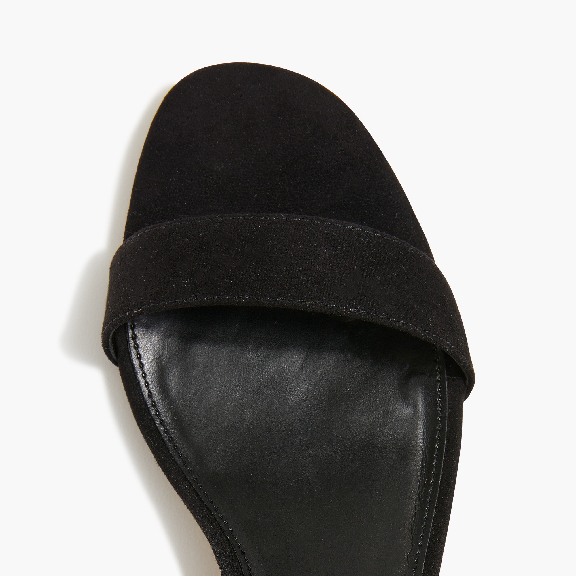 Sueded strappy-heel sandals