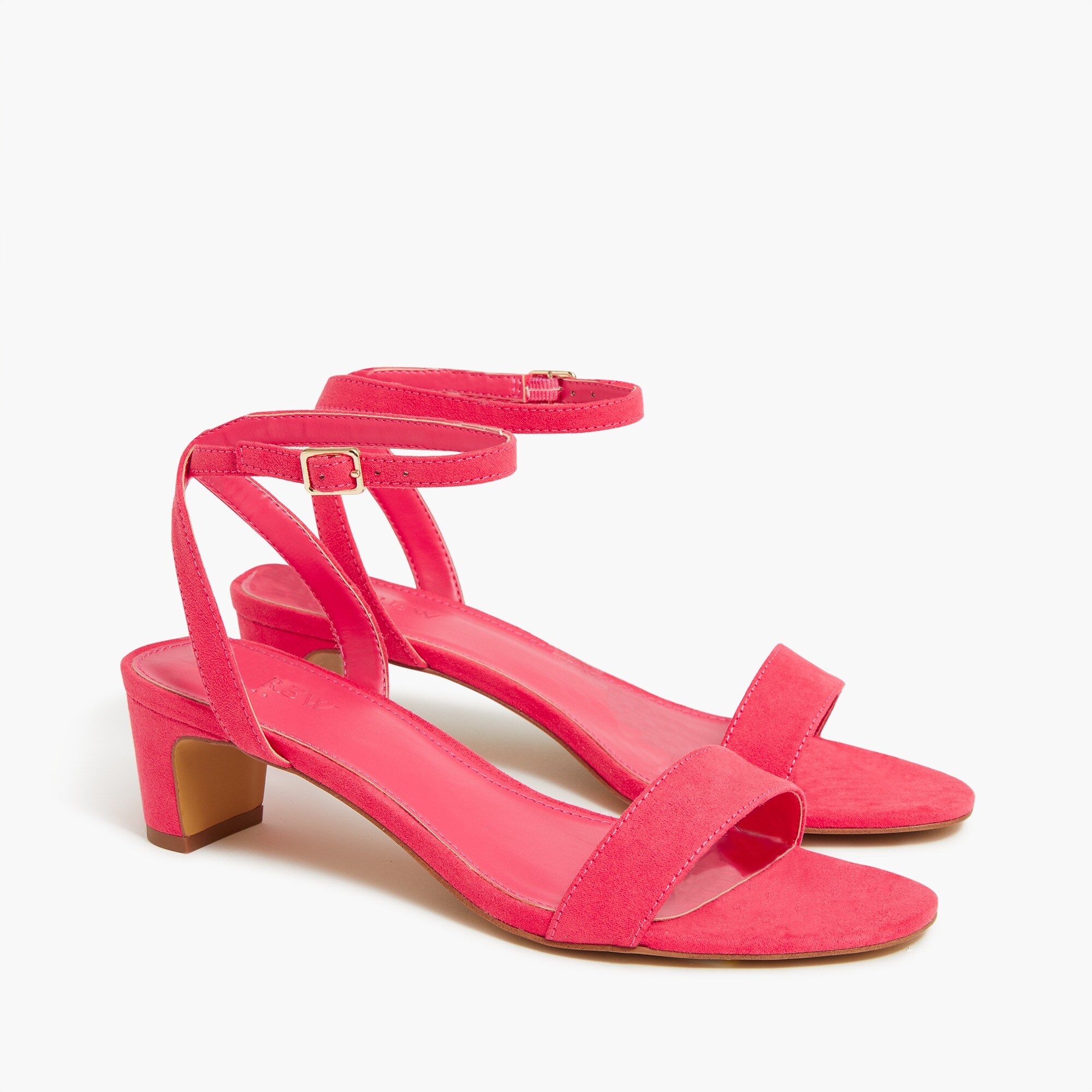 womens Sueded strappy-heel sandals